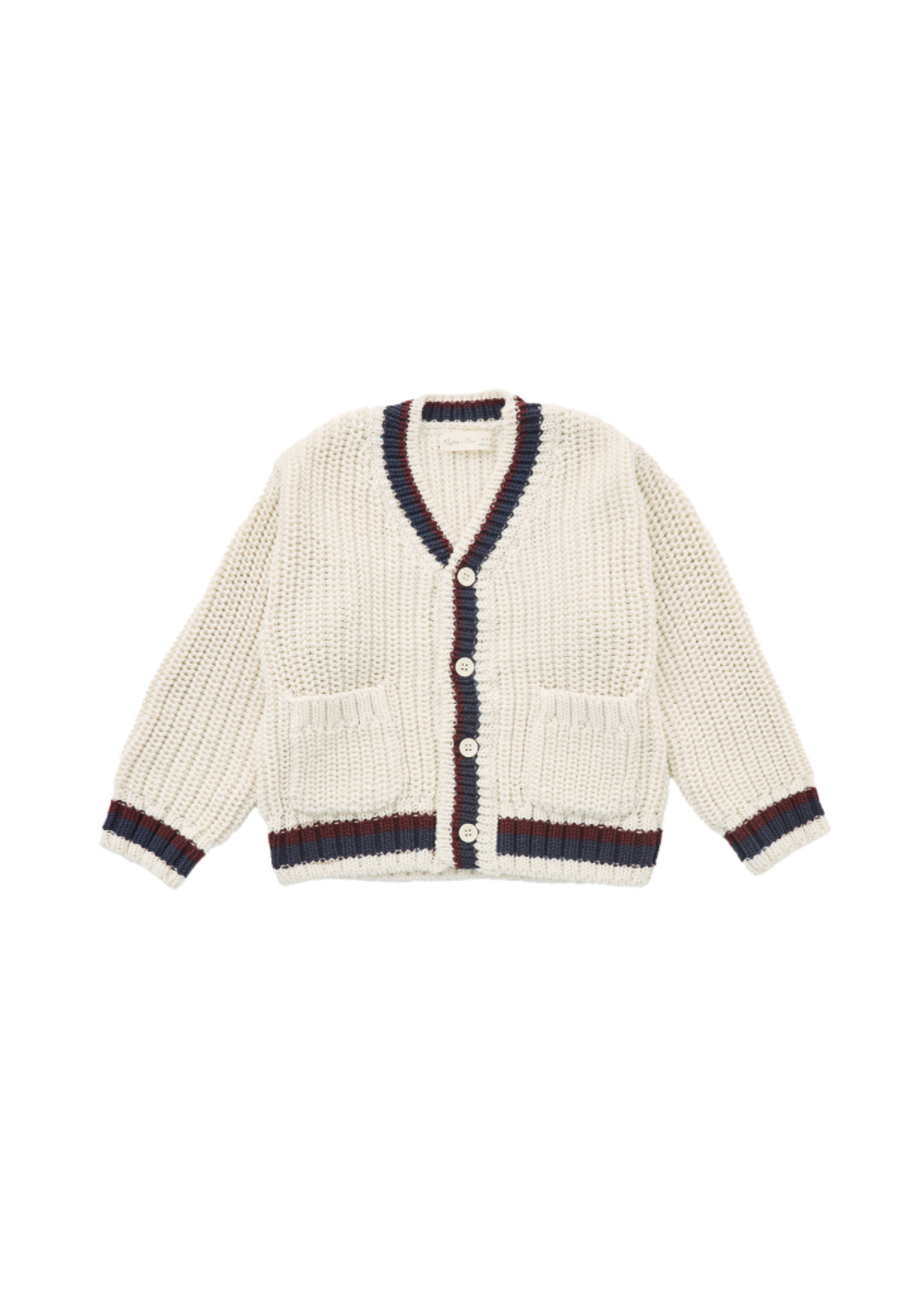 Rylee + Cru Collegiate Cardigan - Natural