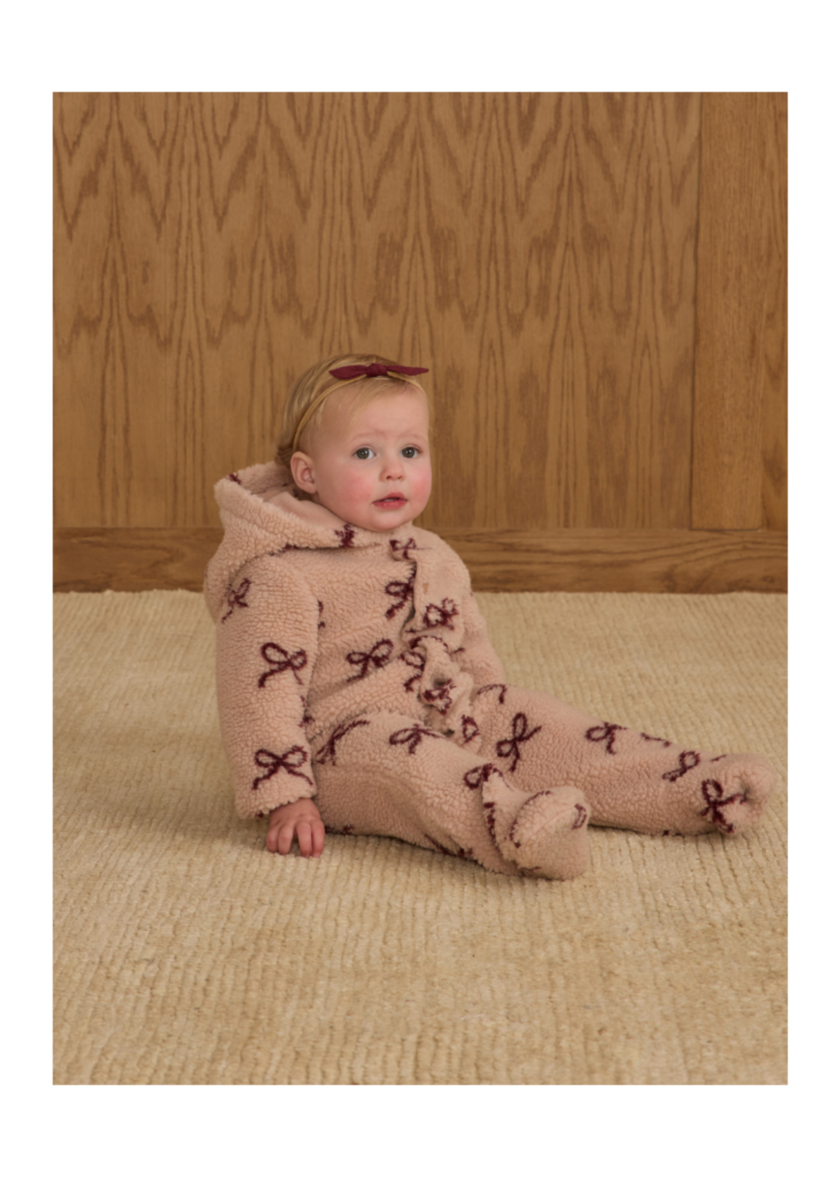 Rylee + Cru Fleece Jumpsuit - Bows