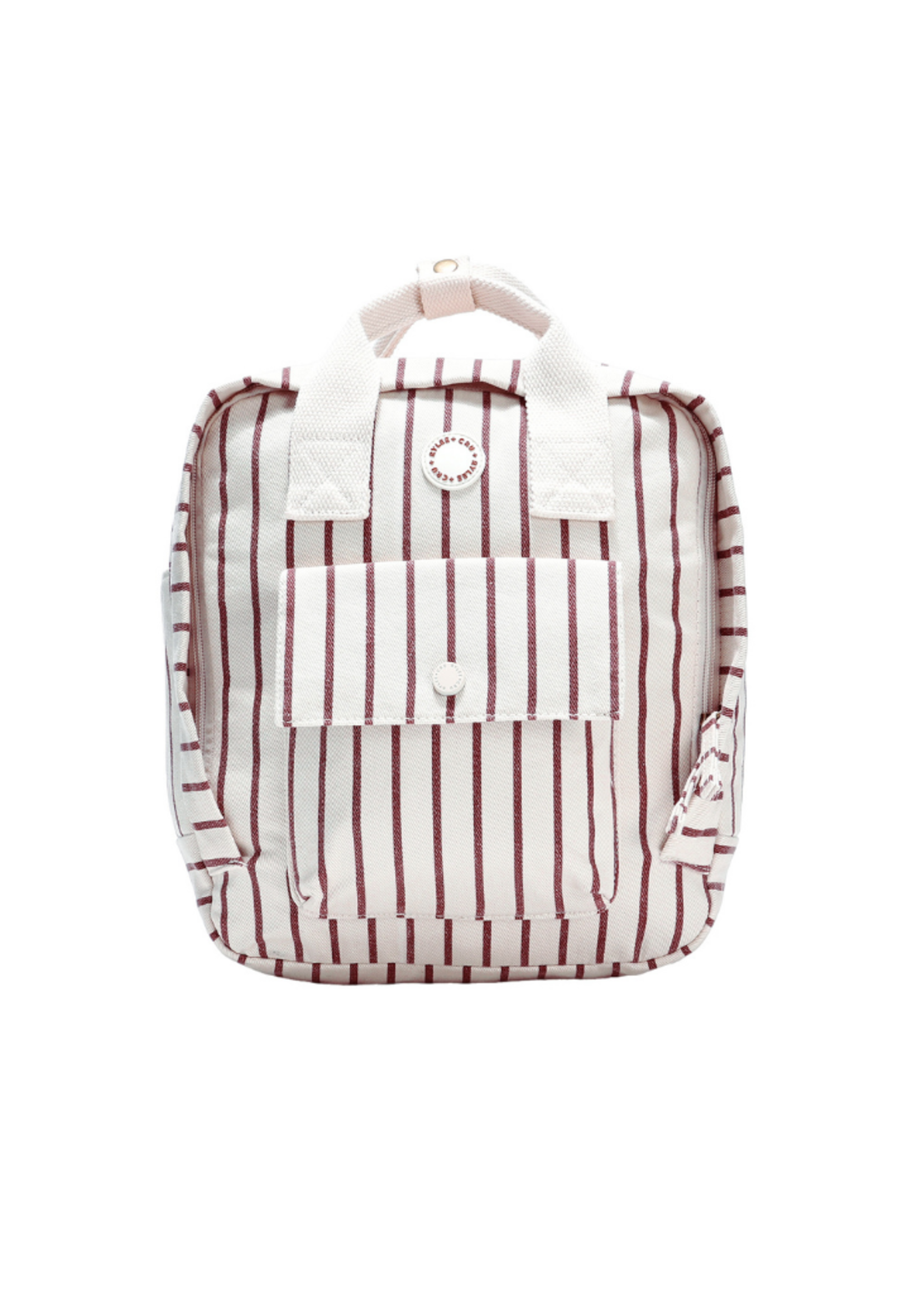 Rylee + Cru Mini Backpack - Burgundy Stripe