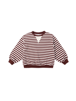 Rylee + Cru Oversized Crew - Burgundy