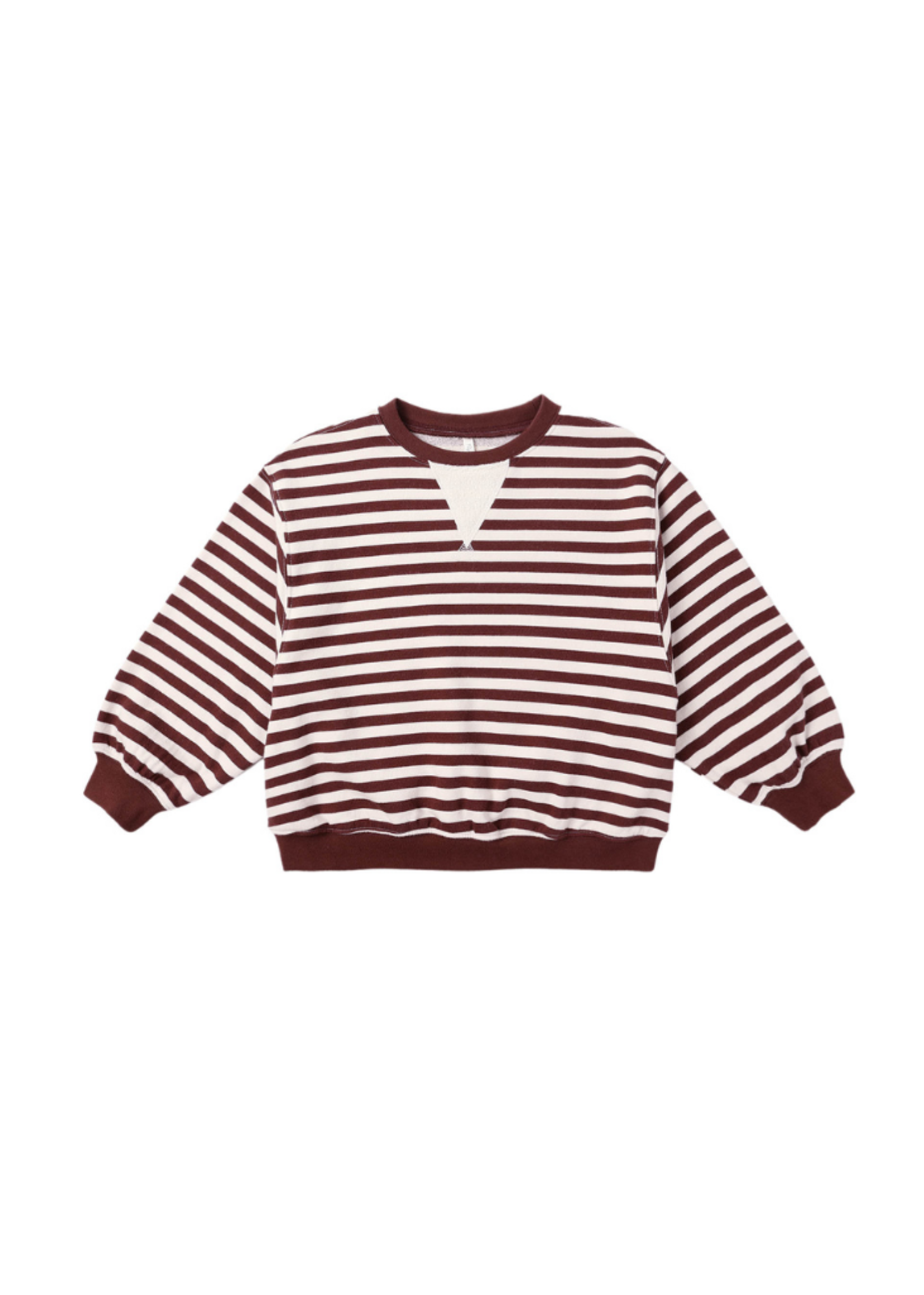 Rylee + Cru Oversized Crew - Burgundy