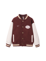Rylee + Cru Varsity Jacket - Burgundy