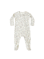 Quincy Mae Bamboo Zip Footie - Woodland