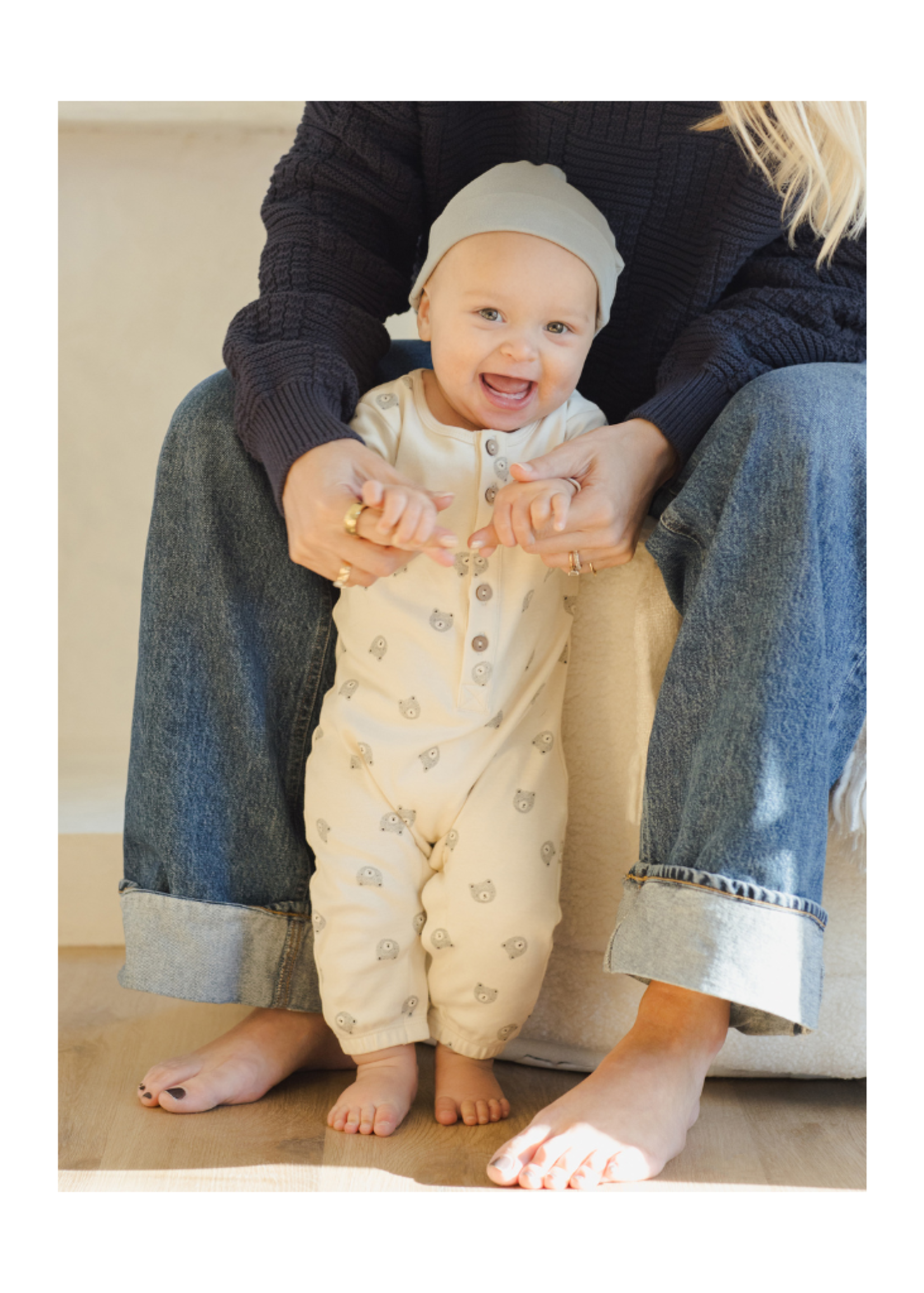 Quincy Mae Long Sleeve Jumpsuit - Bears