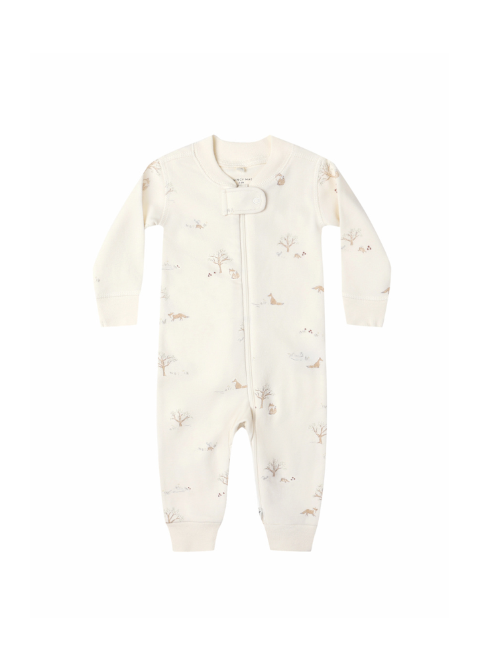 Quincy Mae Zip Long Sleeve Sleeper - Fox Land