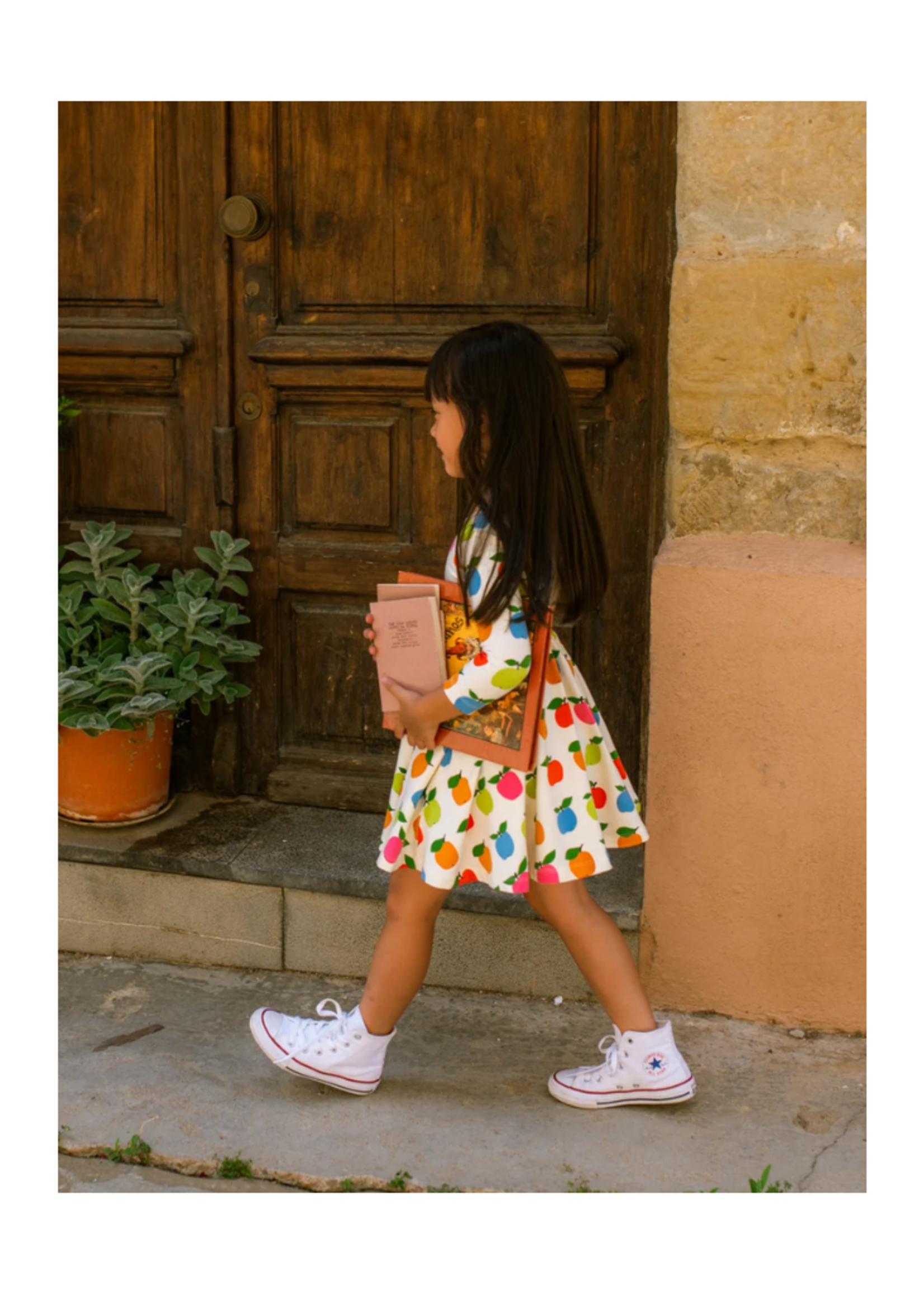 Good Apples Kids 3/4 Sleeve Twirl Dress