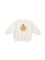 Quincy Mae Relaxed Fleece Sweatshirt - Pumpkin