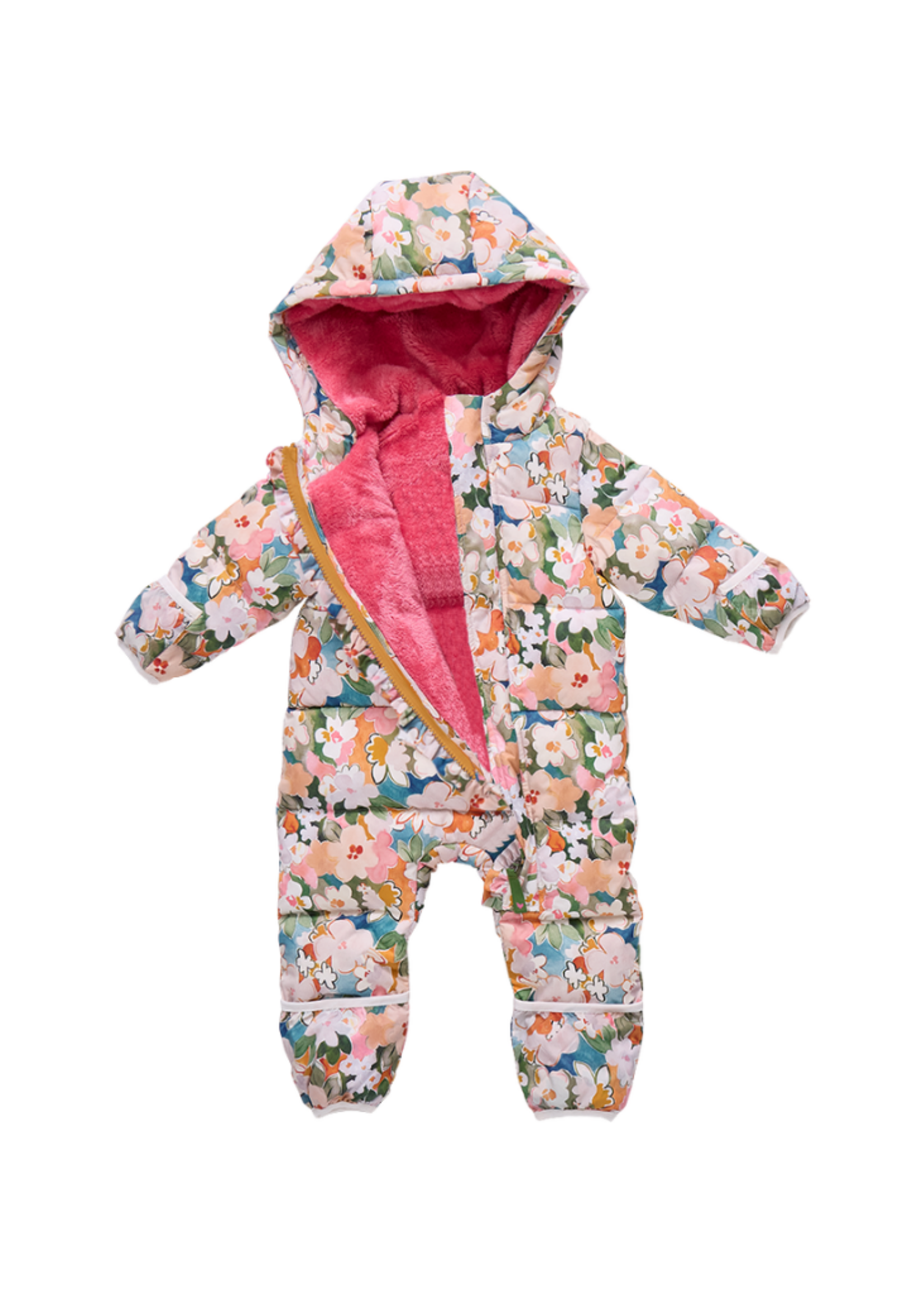Pink Chicken Ruffle Snowsuit