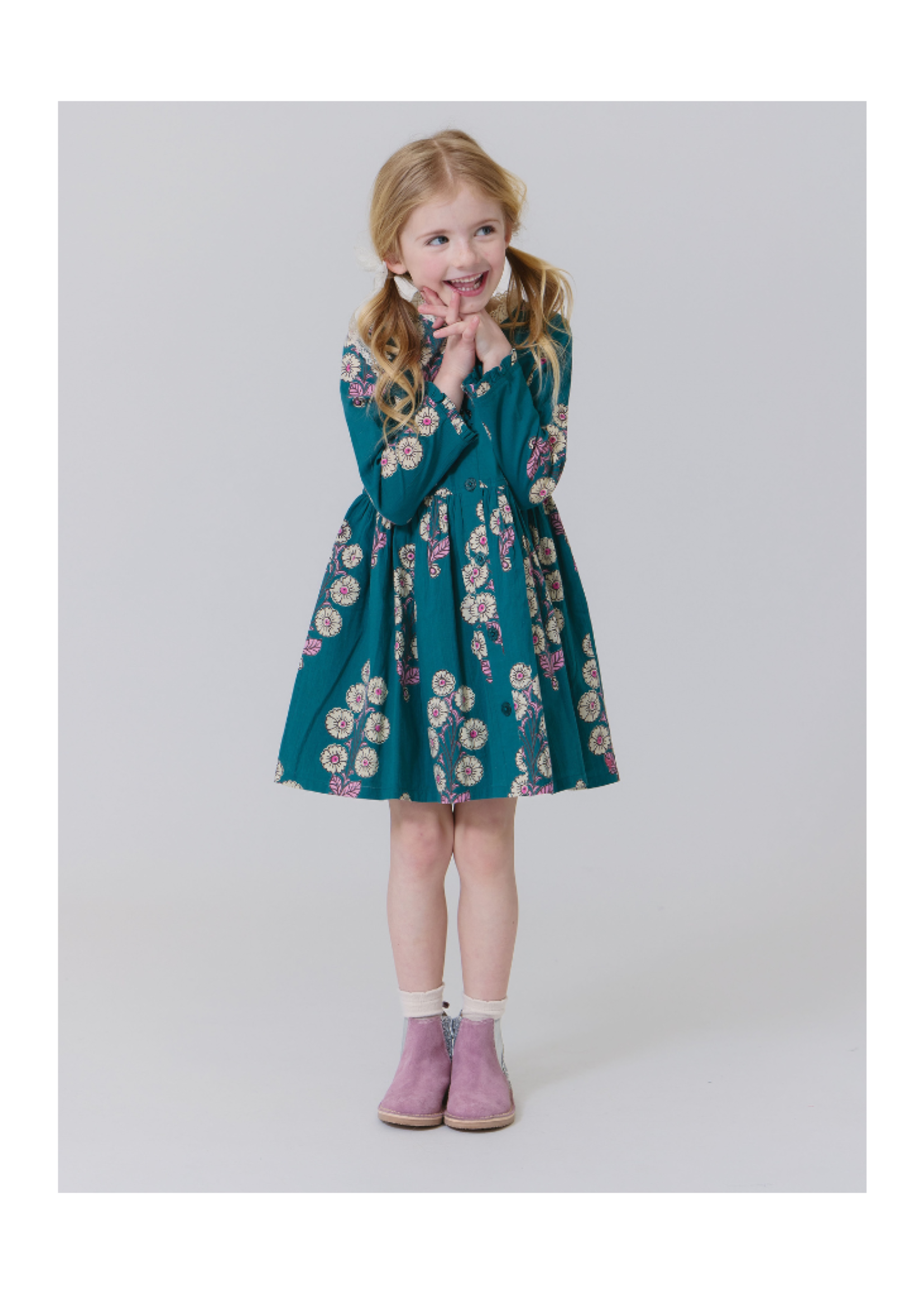 Pink Chicken Autumn Dress