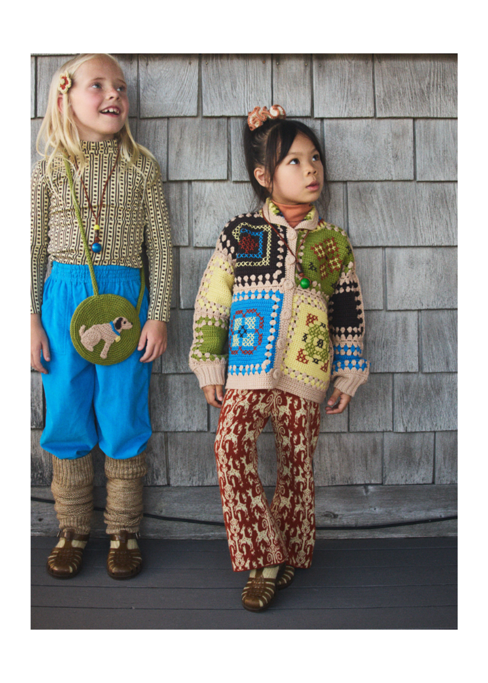 Misha & Puff Cross Stitch Crochet Cardigan