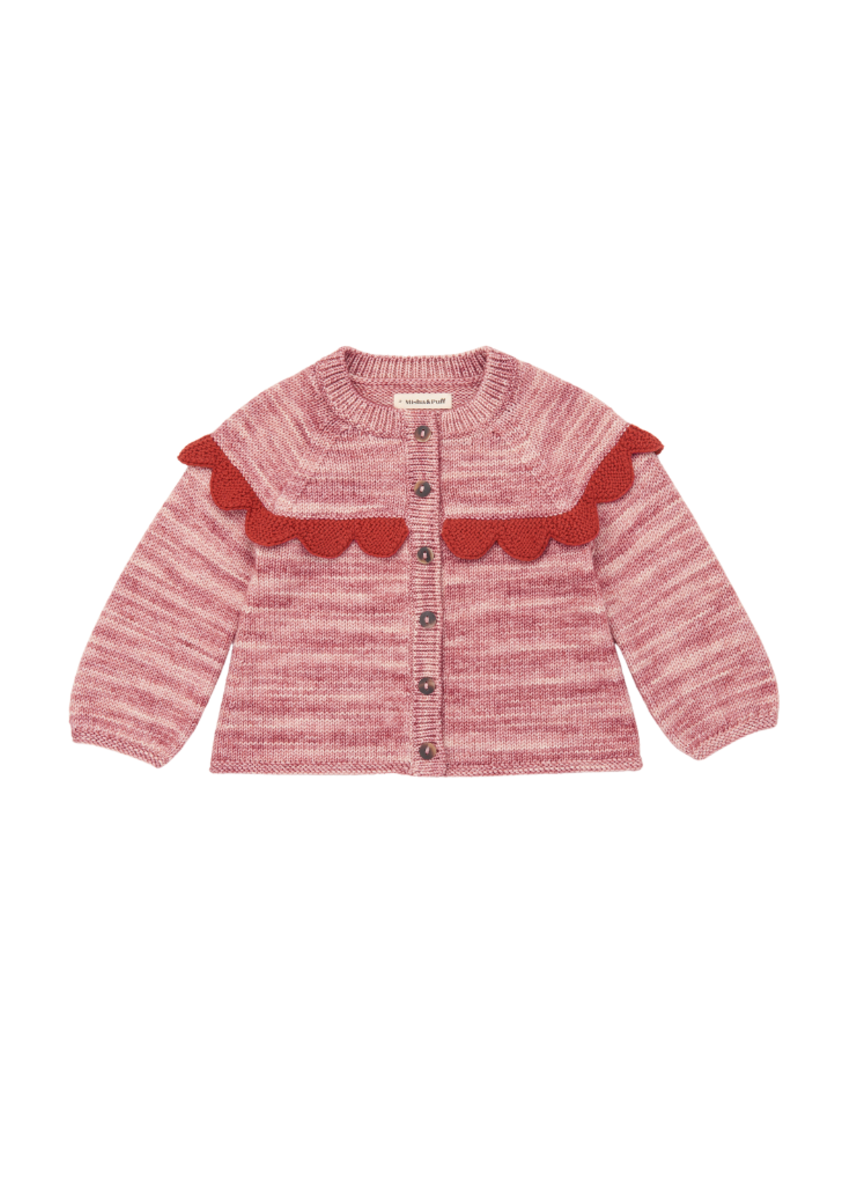 Misha & Puff Scallop Yoke Cardigan - Sugarcup Trading