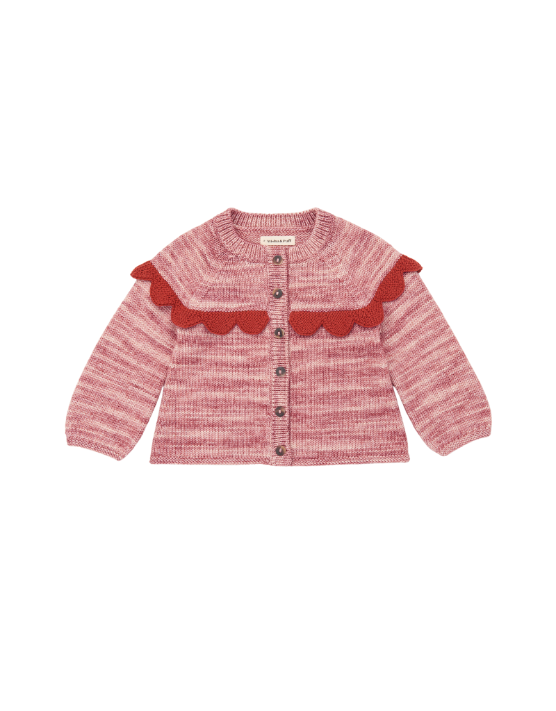 Misha & Puff Scallop Yoke Cardigan - Sugarcup Trading