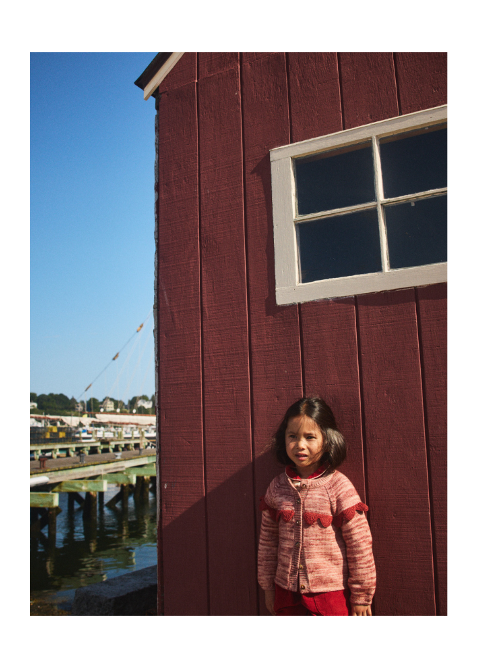 Misha & Puff Scallop Yoke Cardigan