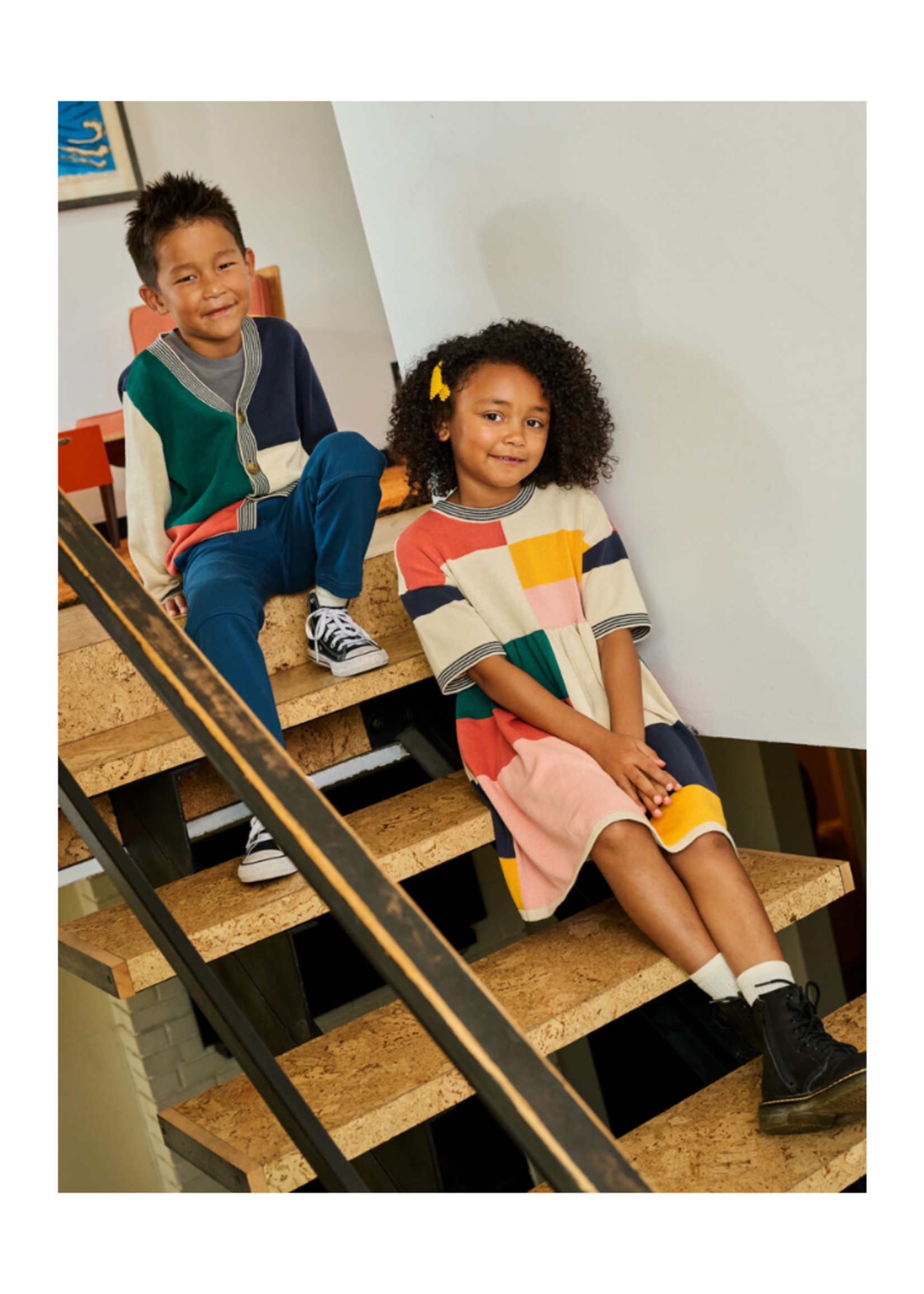 Tea Collection Colorblock Sweater Cardigan