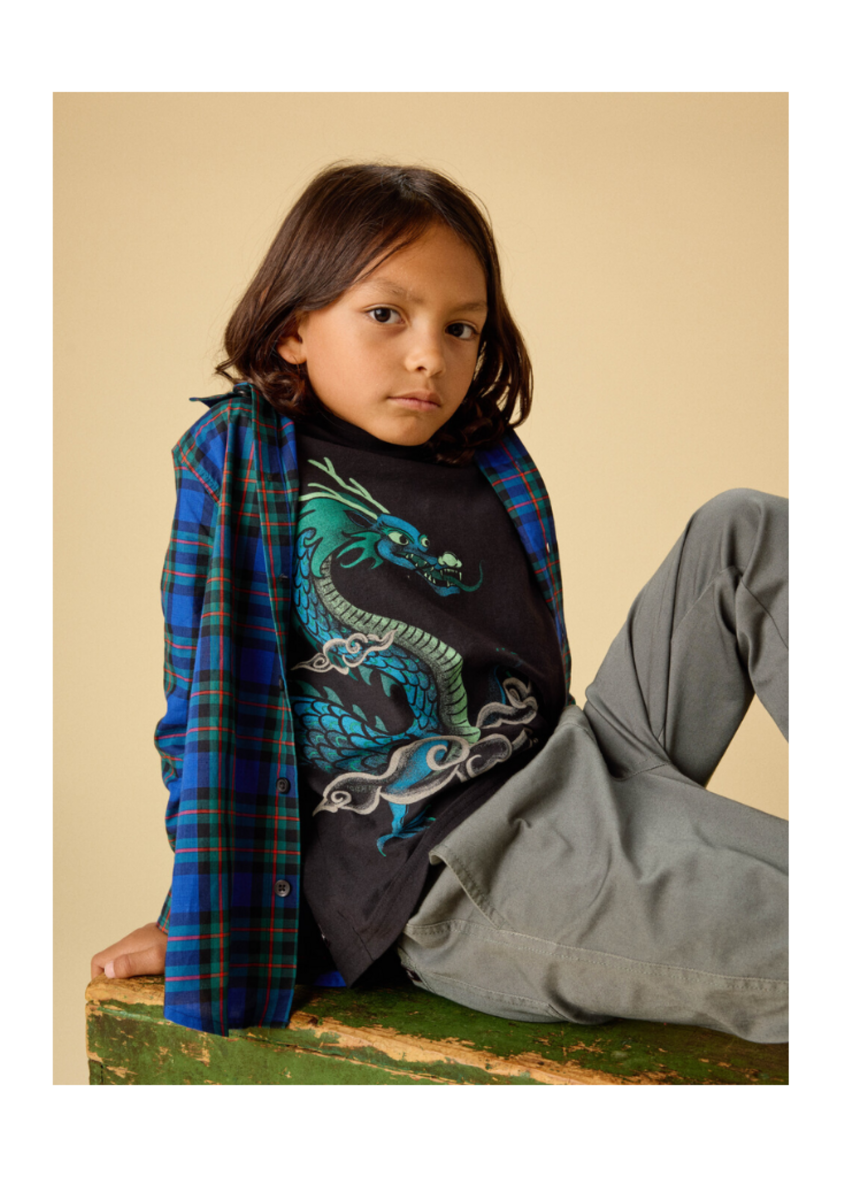 Tea Collection Dragon Double Sided Graphic Tee