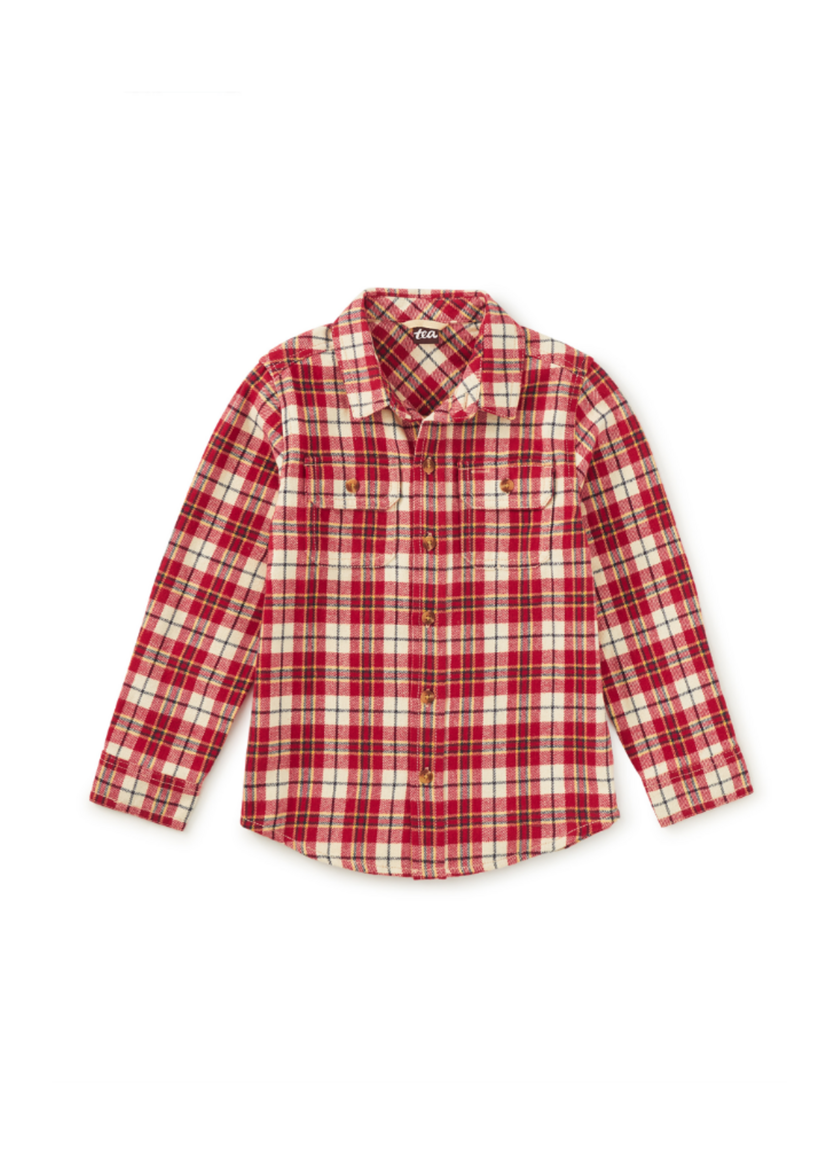 Tea Collection Flannel Button Up Shirt