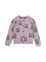 Tea Collection Iconic Bowtie Cats Cardigan