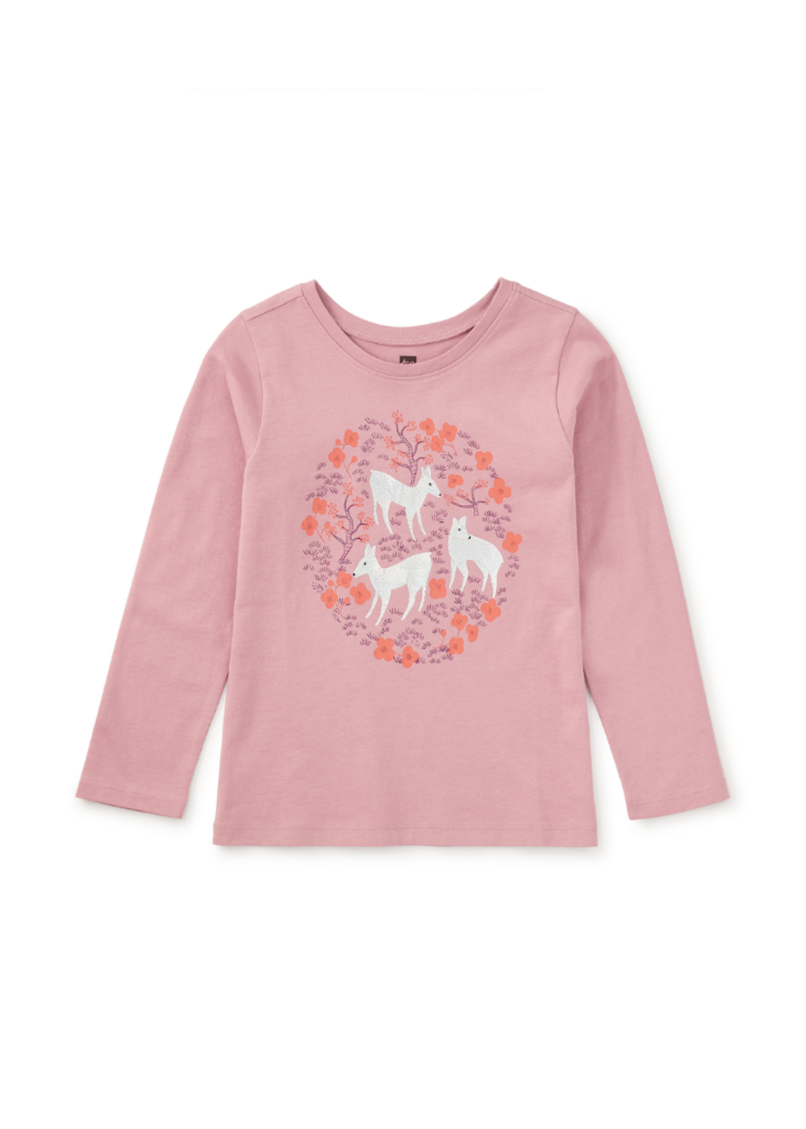 Tea Collection Pearly Deer Graphic Tee