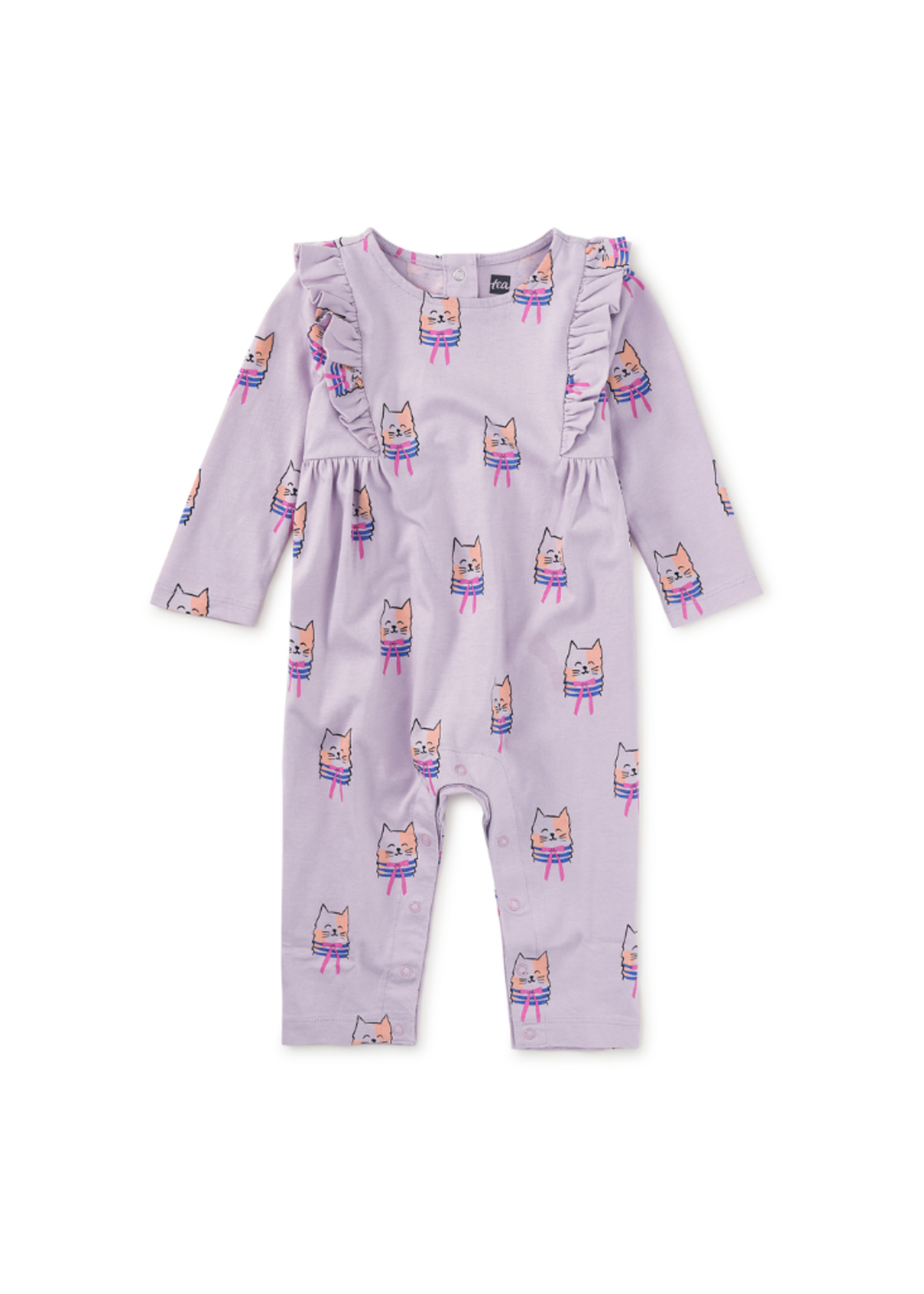 Tea Collection Ruffle Shoulder Baby Romper