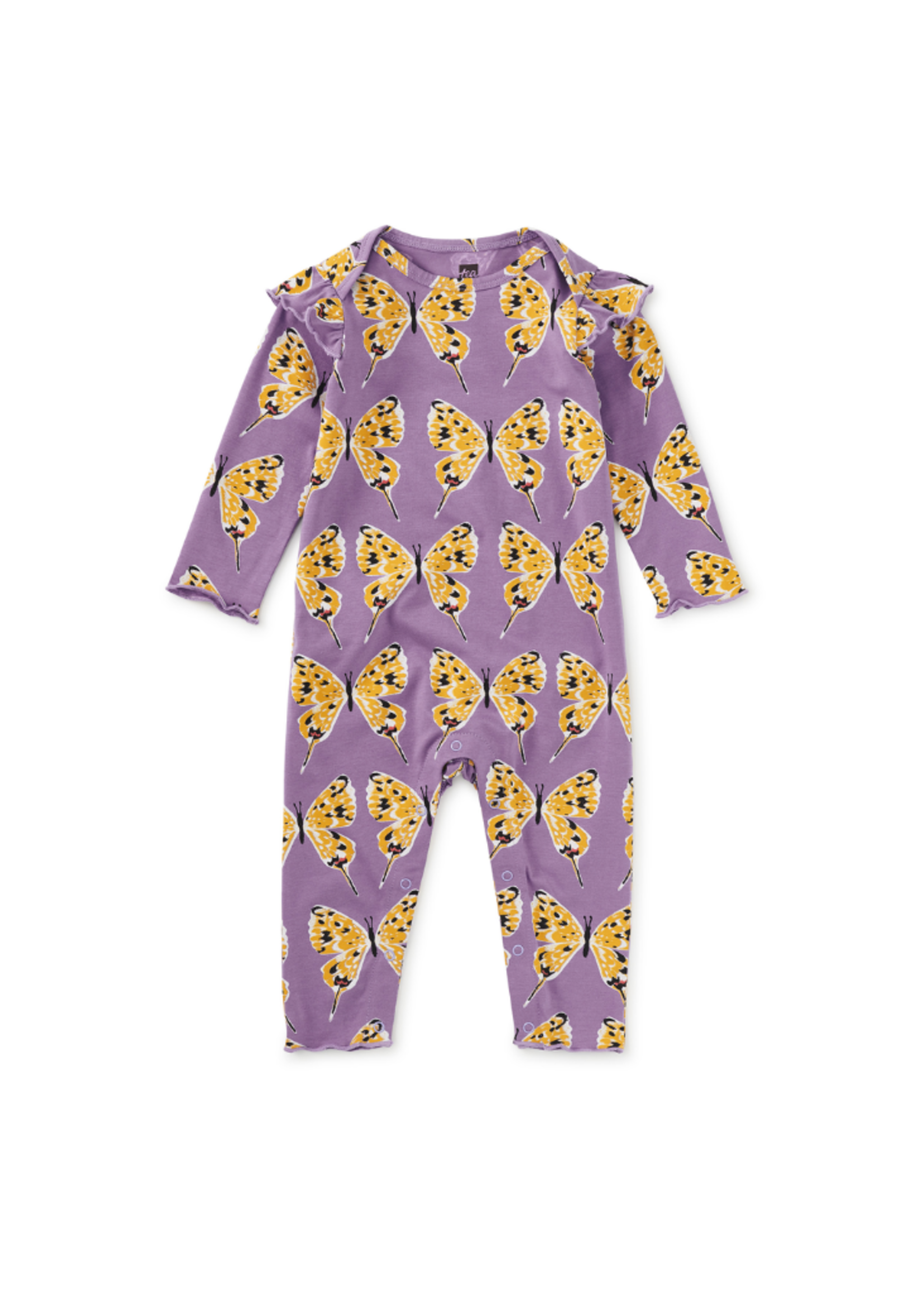 Tea Collection Ruffle Shoulder Baby Romper