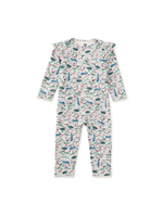 Tea Collection Ruffle Shoulder Baby Romper
