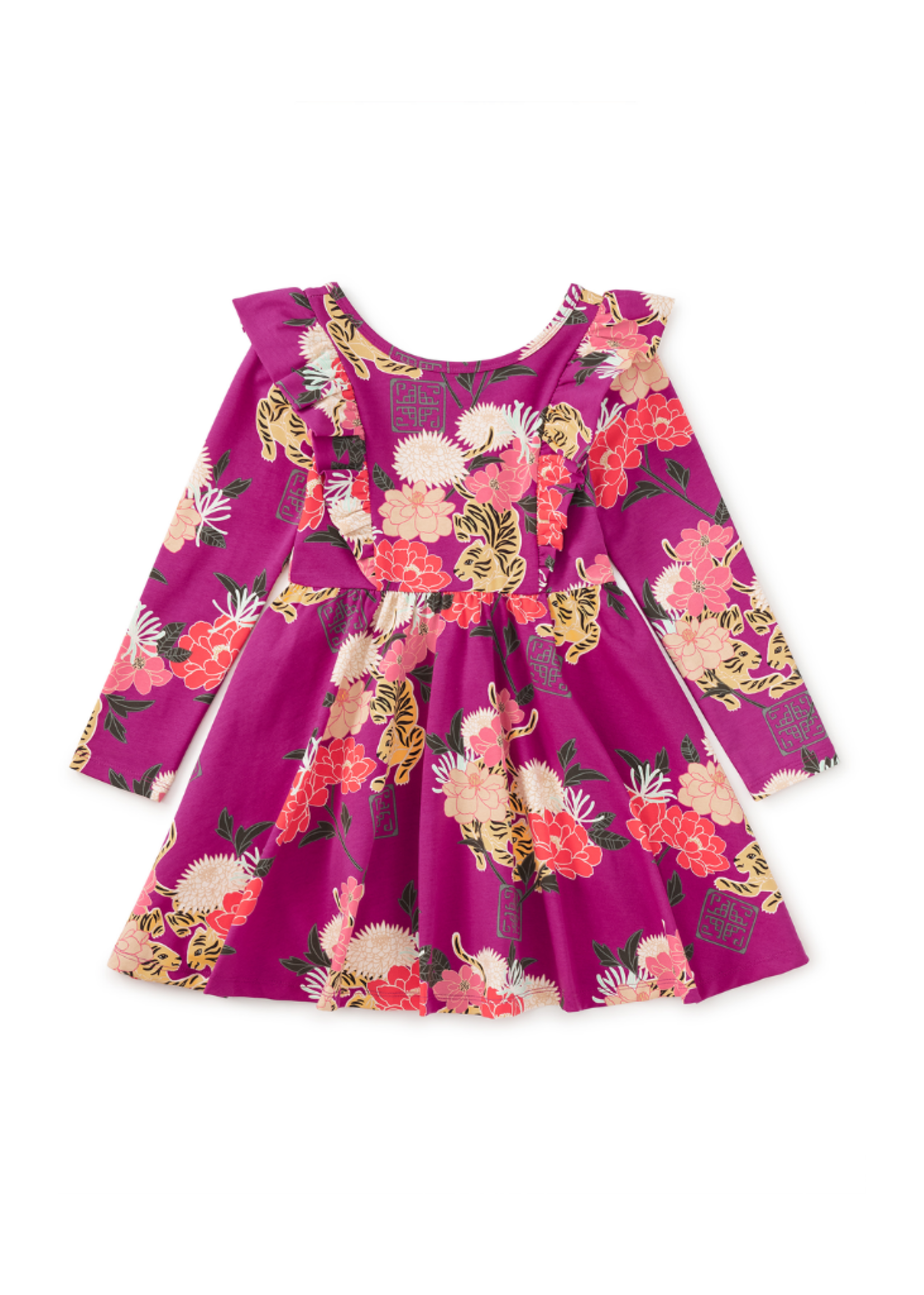 Tea Collection Ruffle Shoulder Ballet Dress