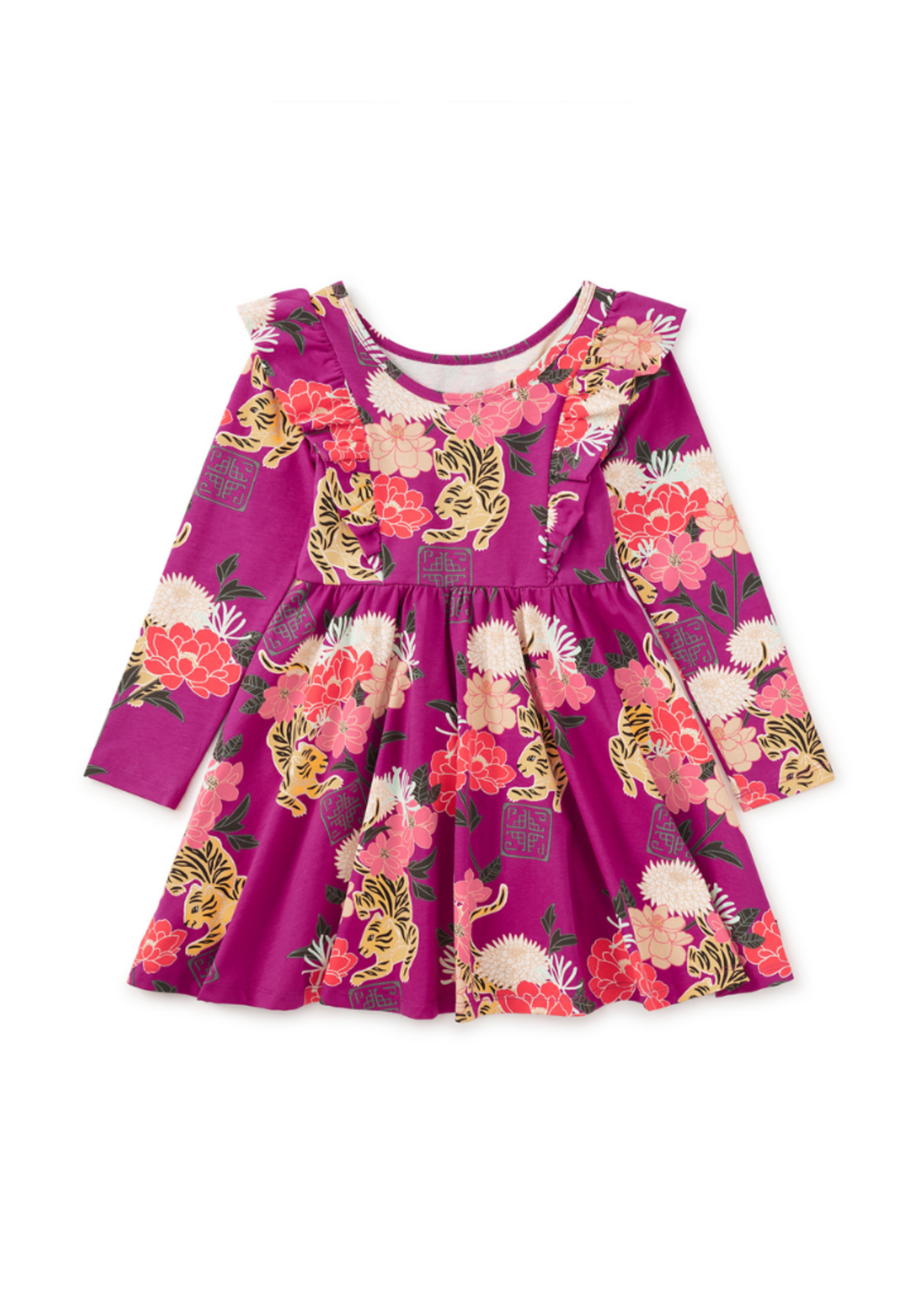 Tea Collection Ruffle Shoulder Ballet Dress