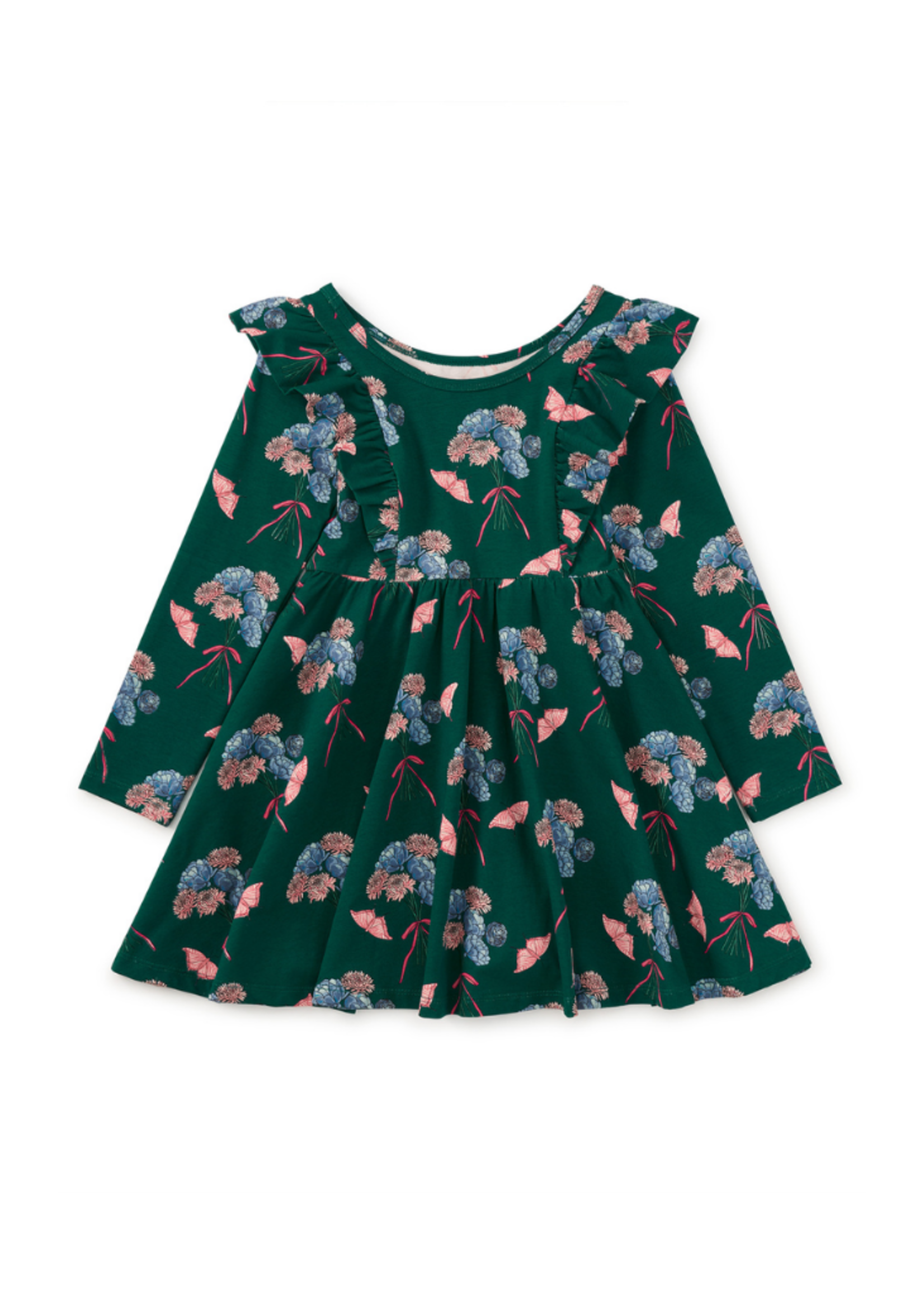 Tea Collection Ruffle Shoulder Ballet Dress