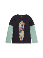 Tea Collection Skateboard Layered Tee