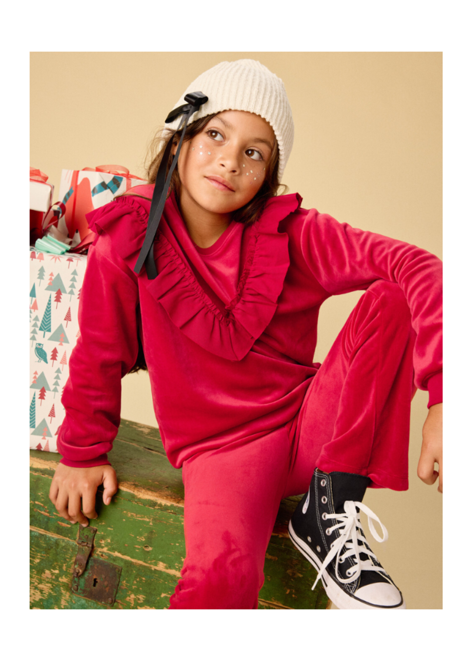 Tea Collection Very Velour Flare Pants