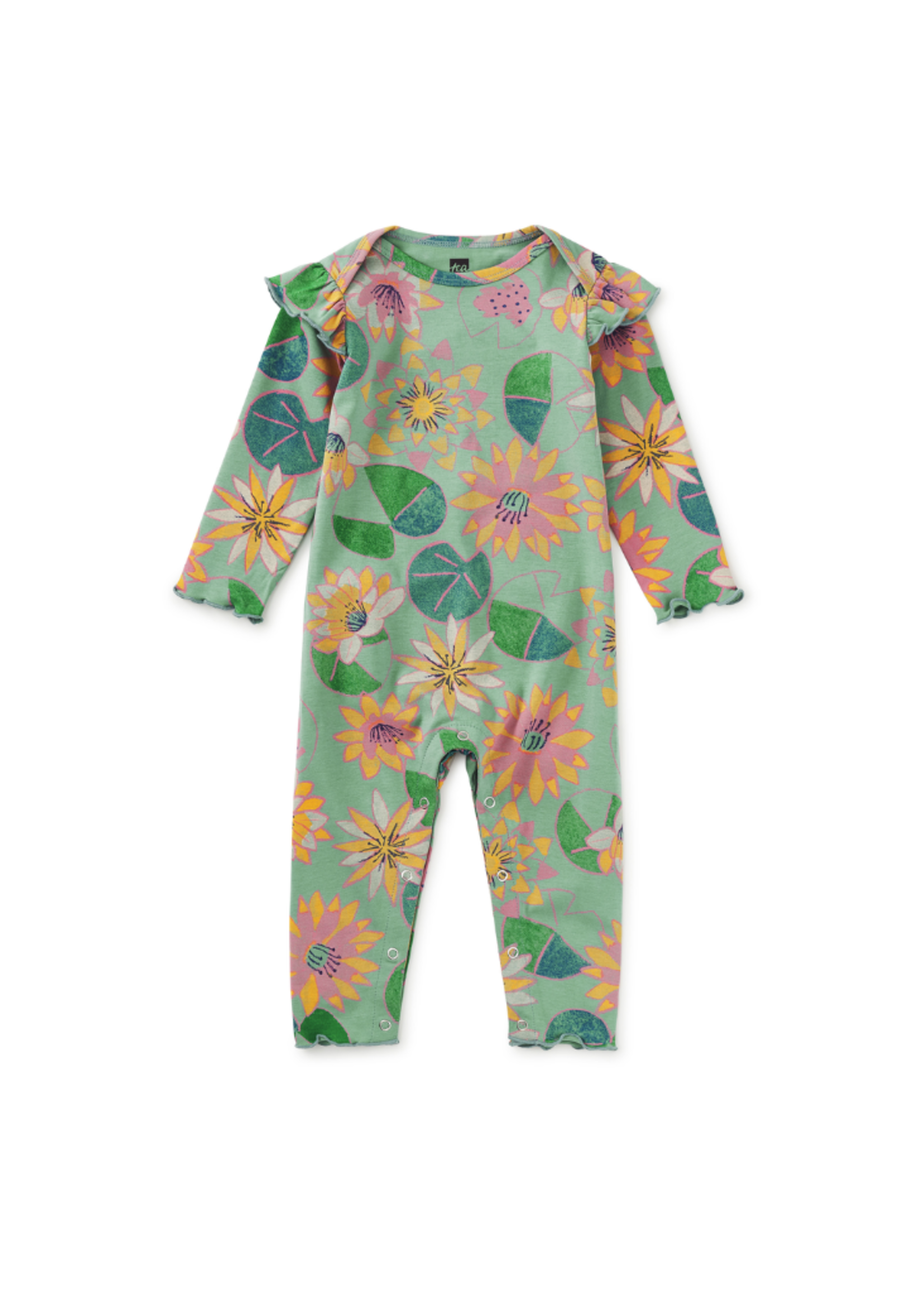 Tea Collection Ruffle Shoulder Baby Romper