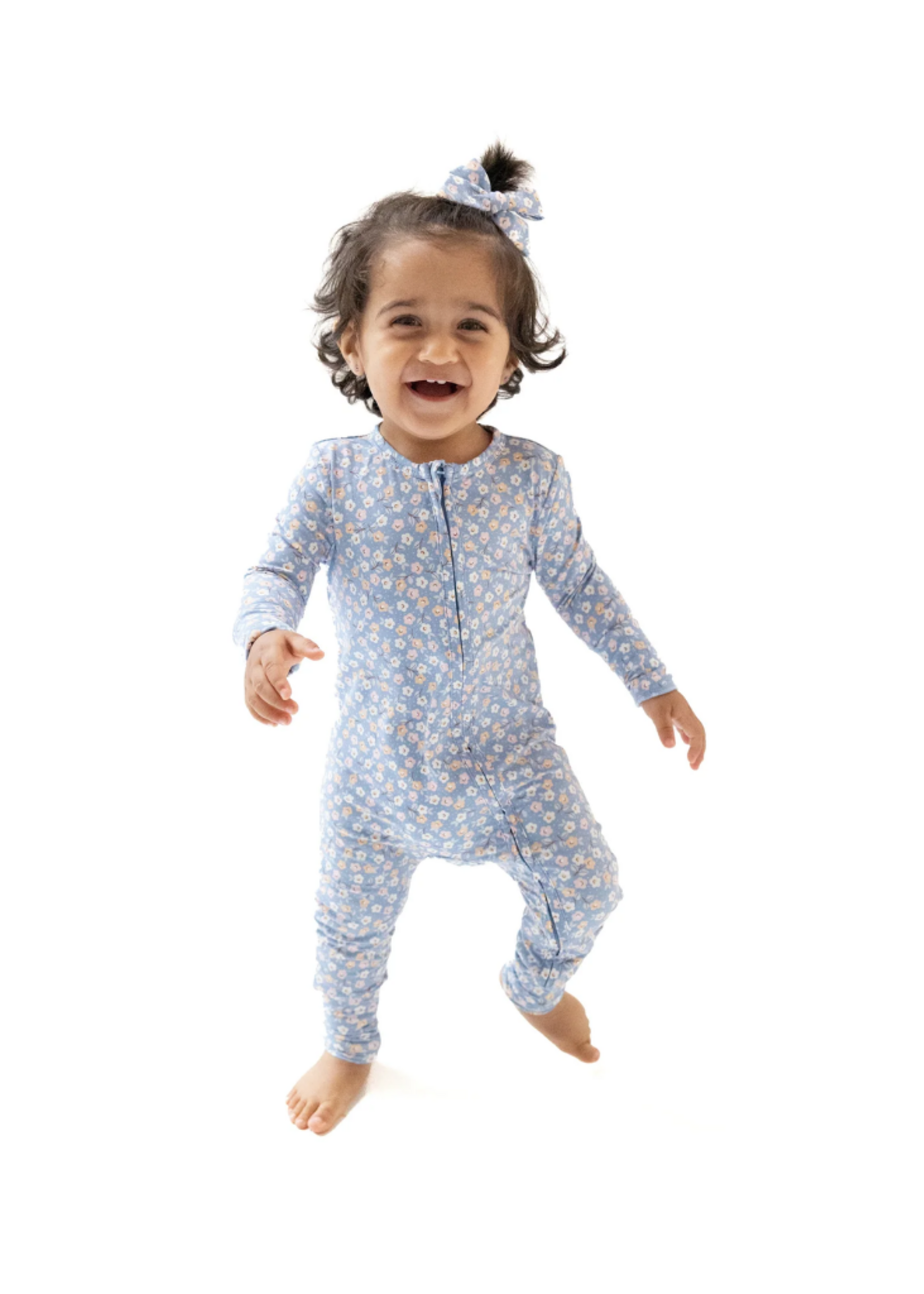 Angel Dear Country Calico Zipper Romper