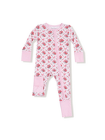 Angel Dear Rose Bow Lattice Zipper Romper