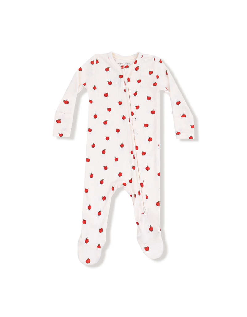 Angel Dear Tiny Apples Zipper Footie - Sugarcup Trading