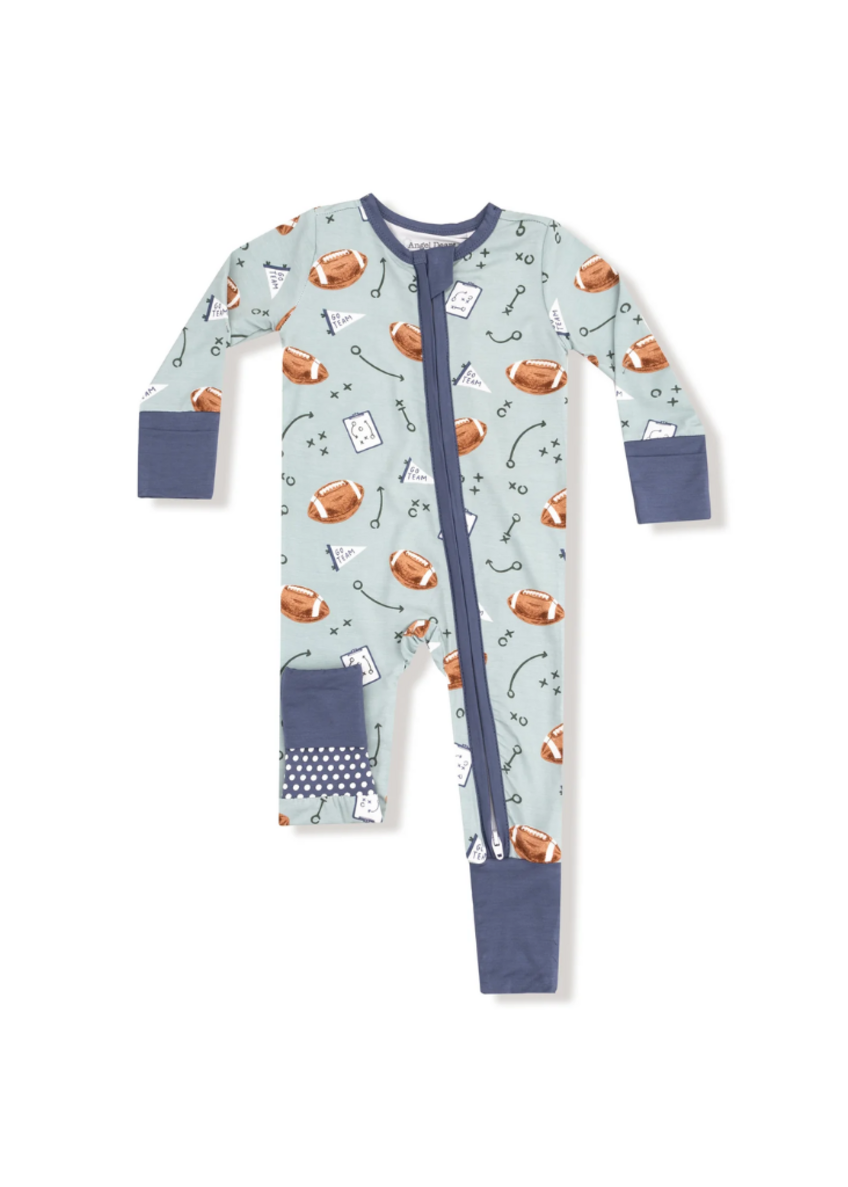 Angel Dear Touchdown Time Zipper Romper