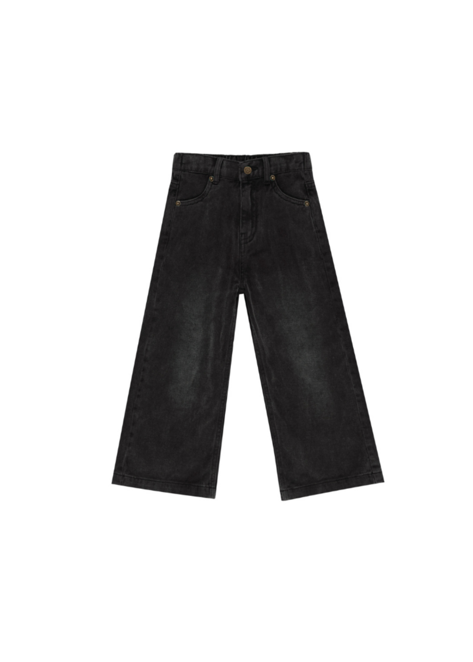 Rylee + Cru Straight Leg Pant - Washed Black