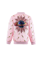 Lola + The Boys Galaxy Star Sequin Bomber