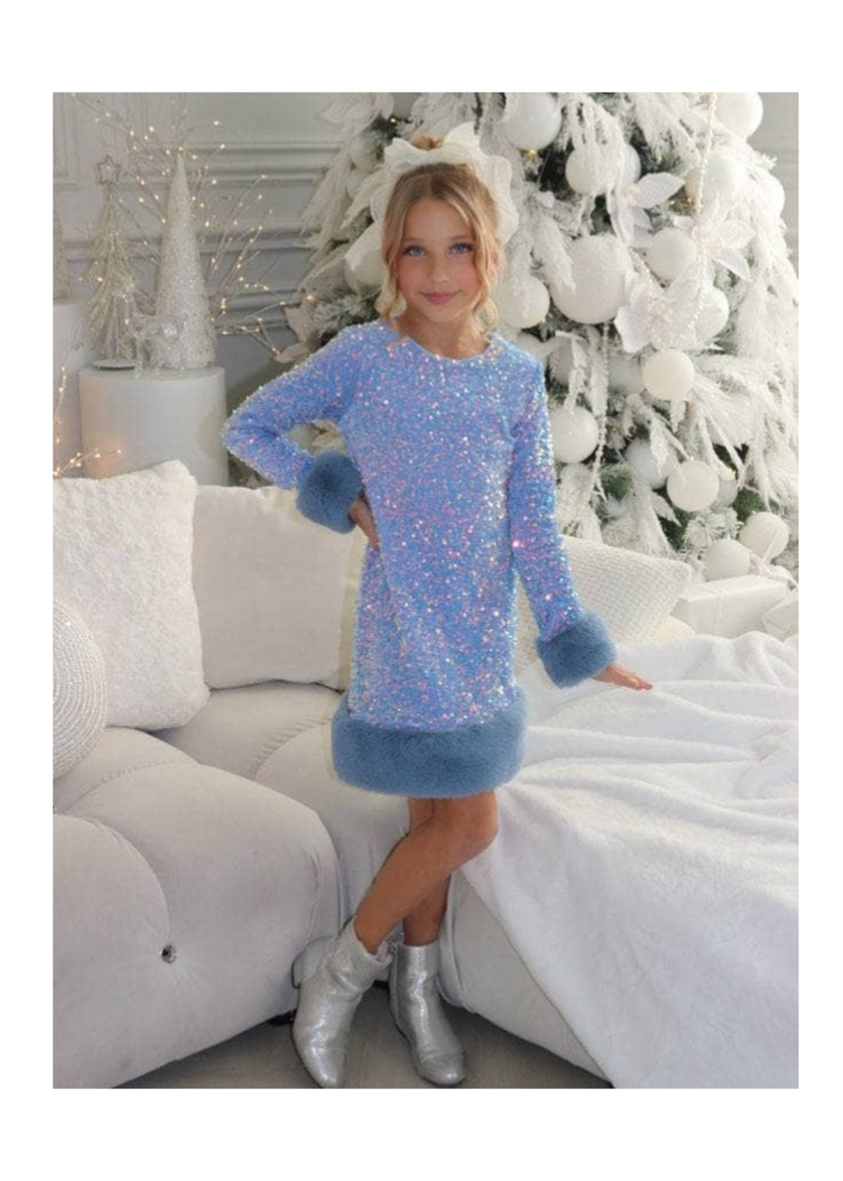 Lola + The Boys Celeste Shimmer Dress