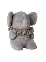 Maileg Elephant Plush, Big - Blue/Grey