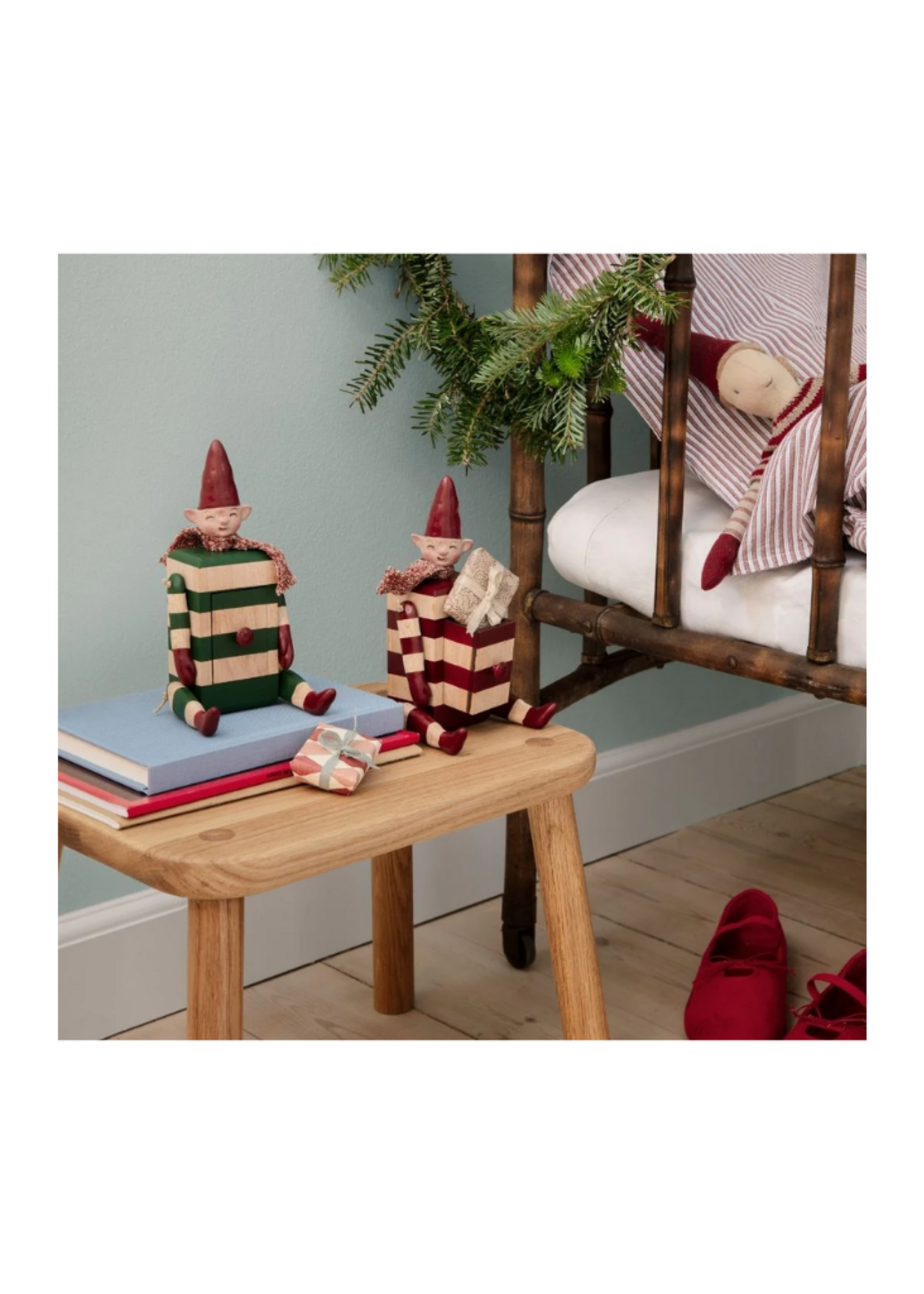 Maileg Elf with Drawer - Red