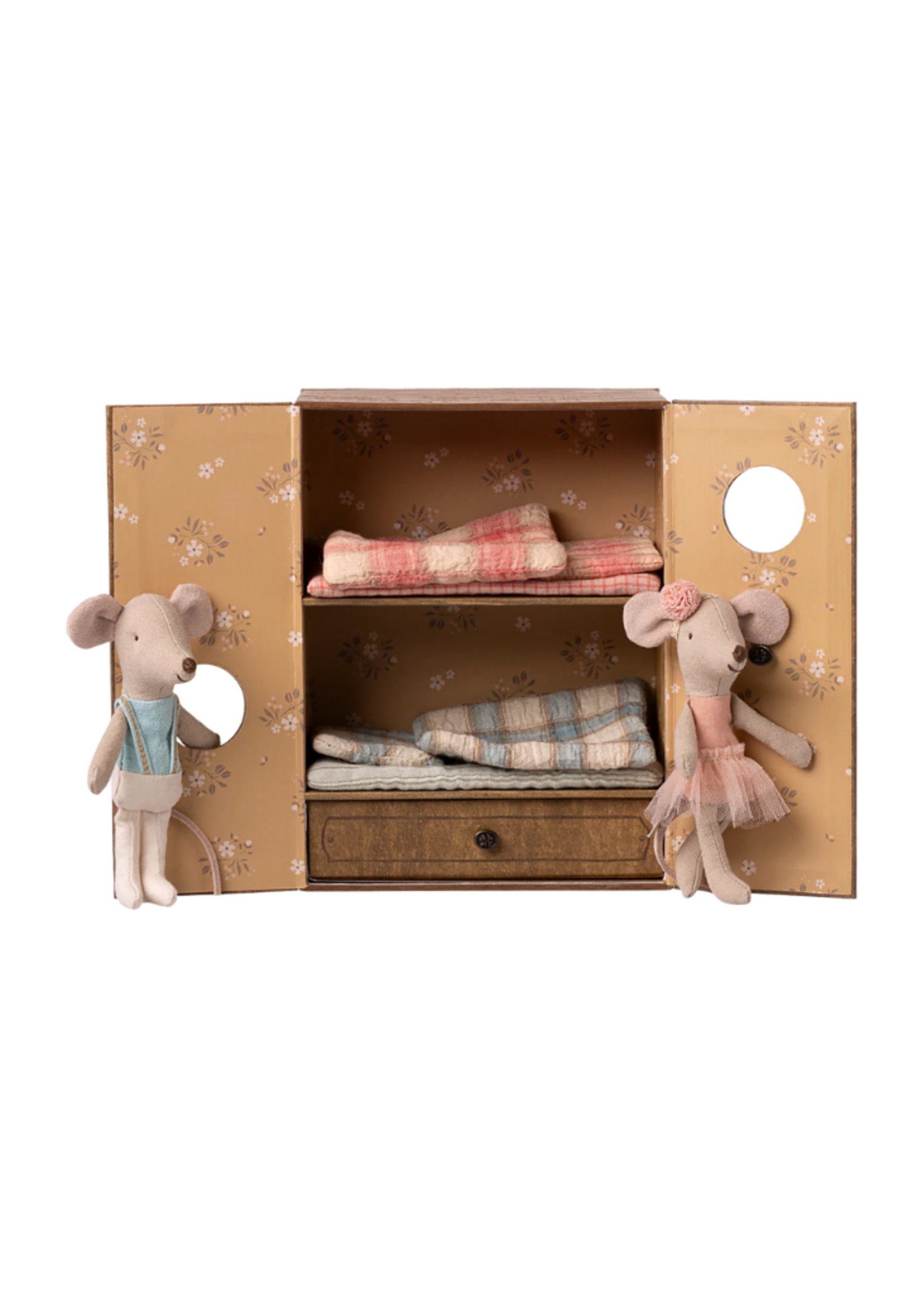 Maileg Ballet Mice in Dance Studio, Little Sister & Brother