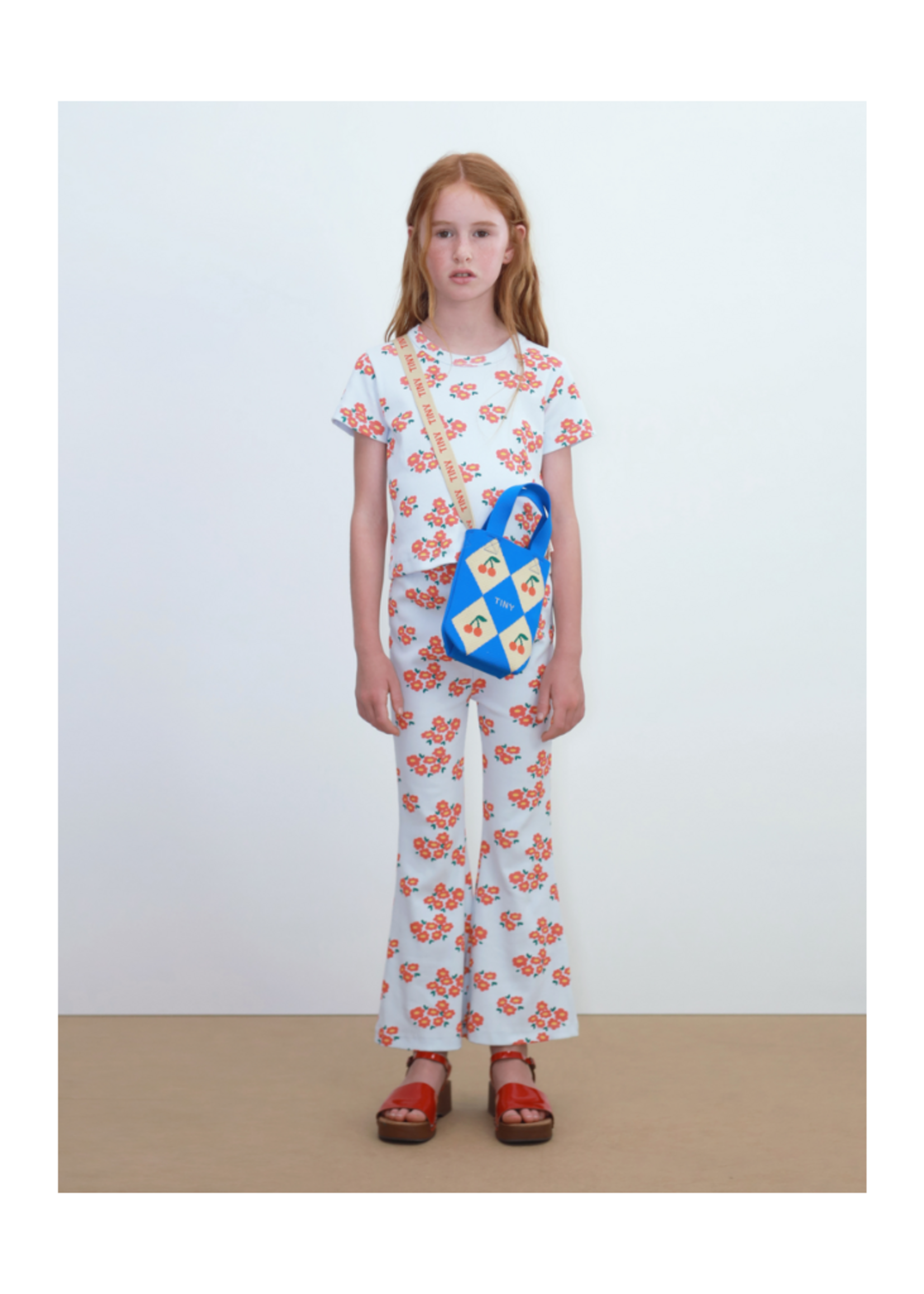 Tiny Cottons Blossoms Rib Tee