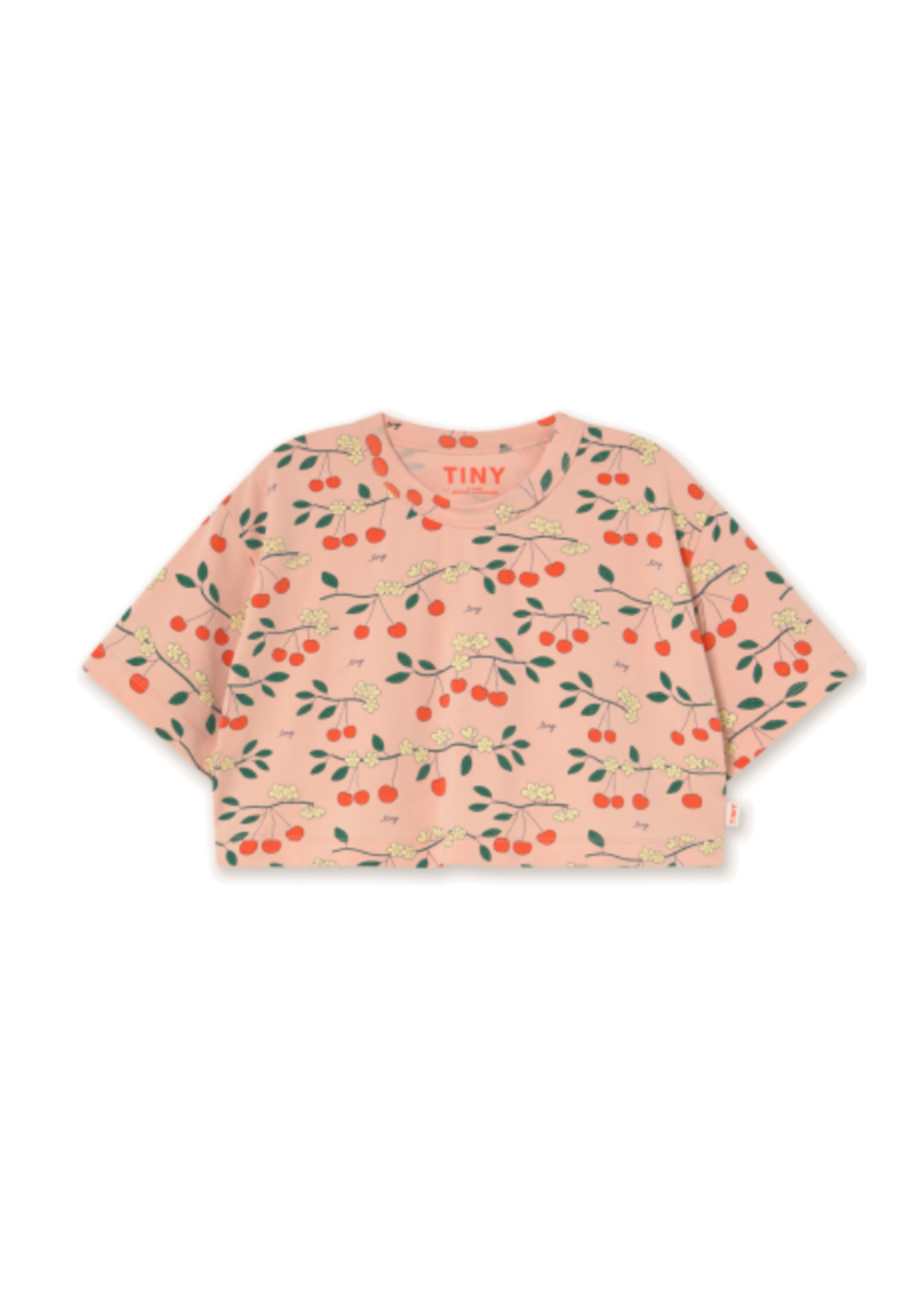 Tiny Cottons Cherry Trees Crop Tee