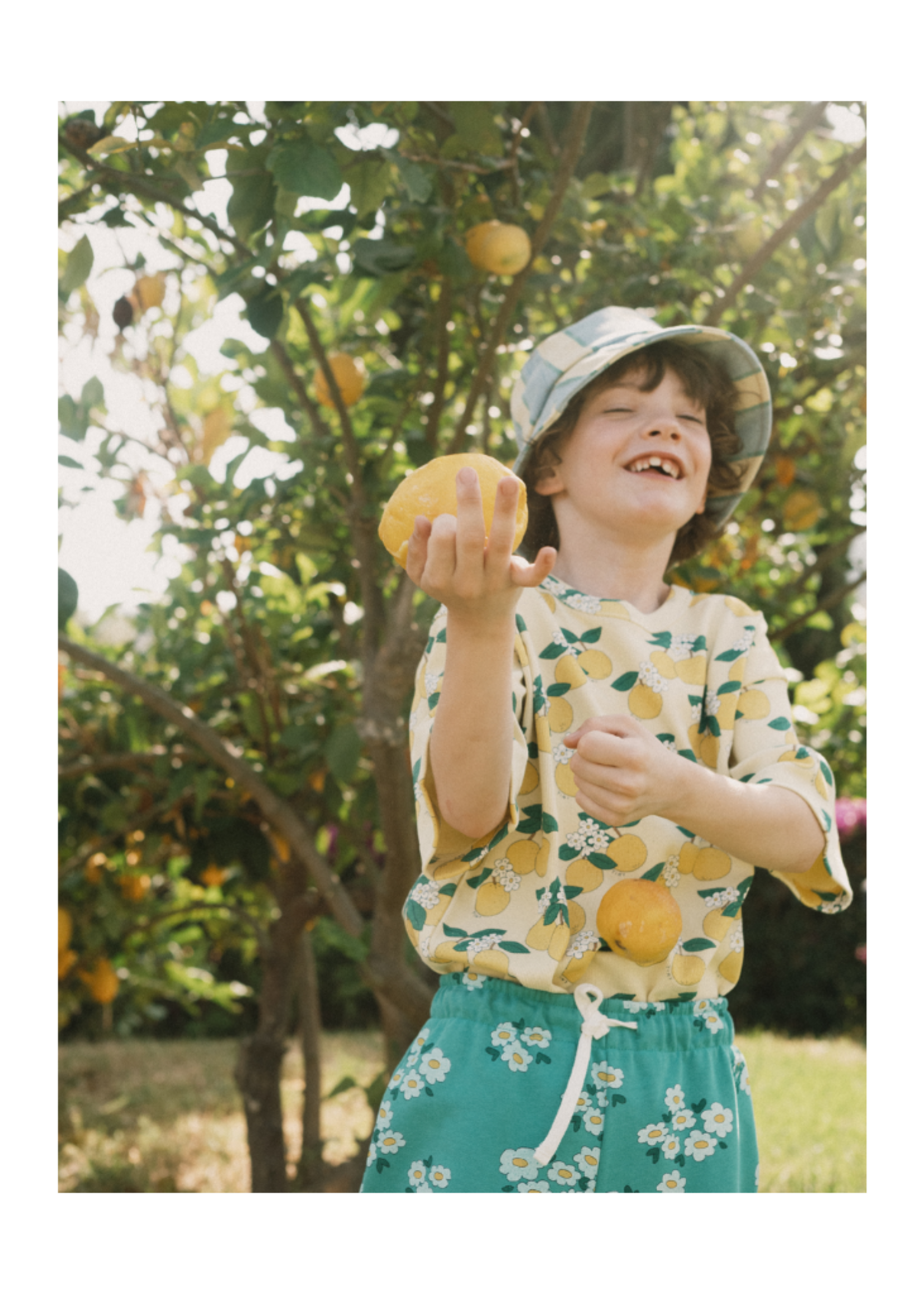 Tiny Cottons Oranges Rib Tee