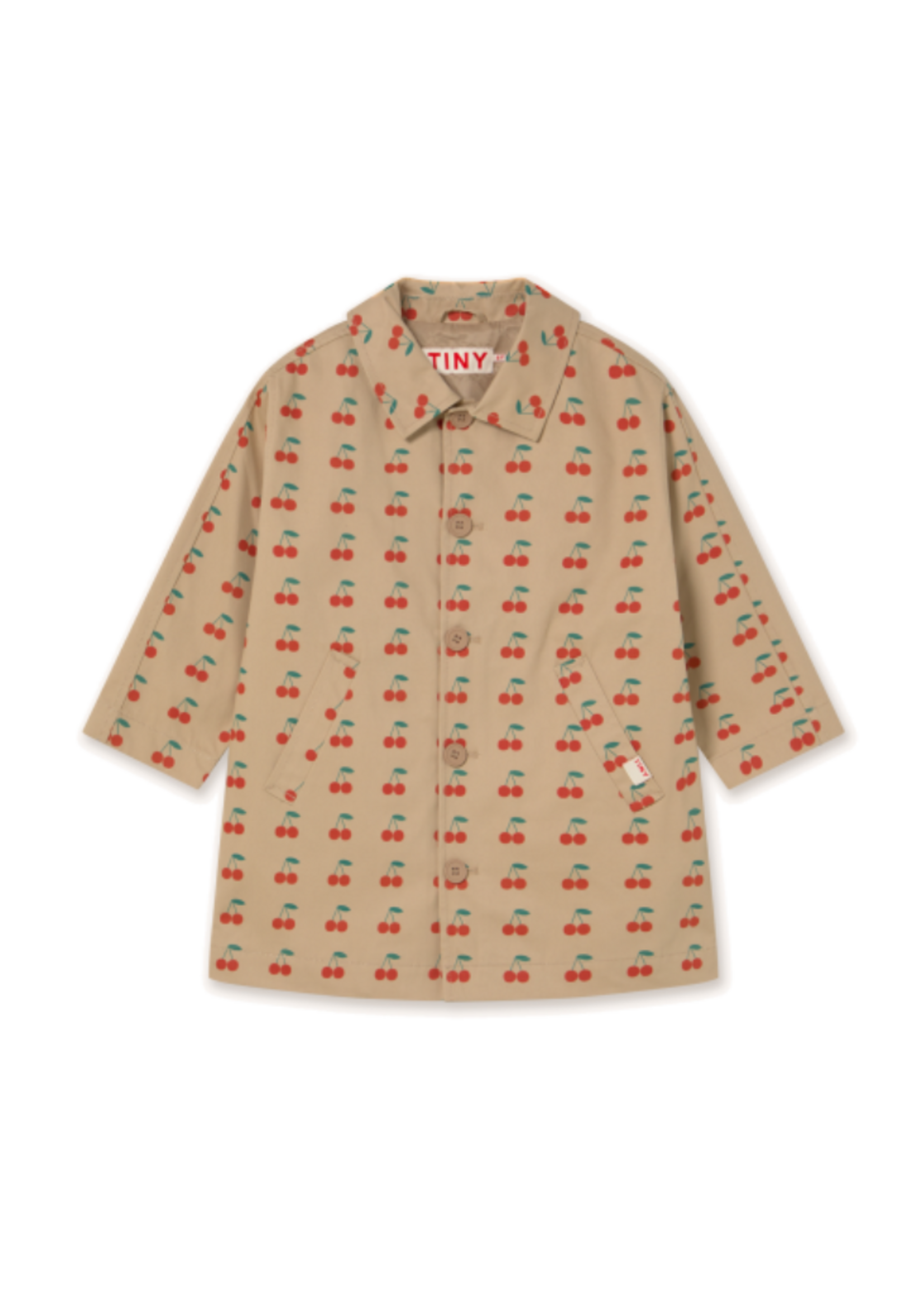 Tiny Cottons Cherries Trench Coat