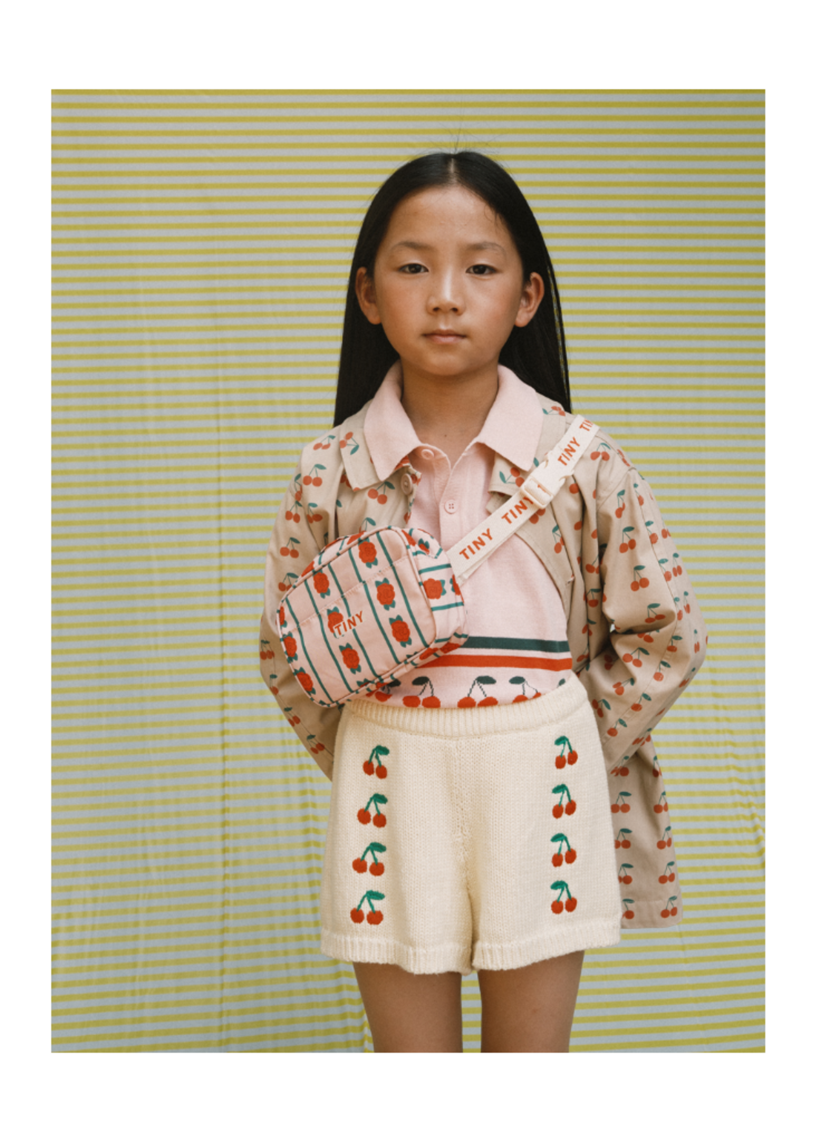 Tiny Cottons Cherries Trench Coat