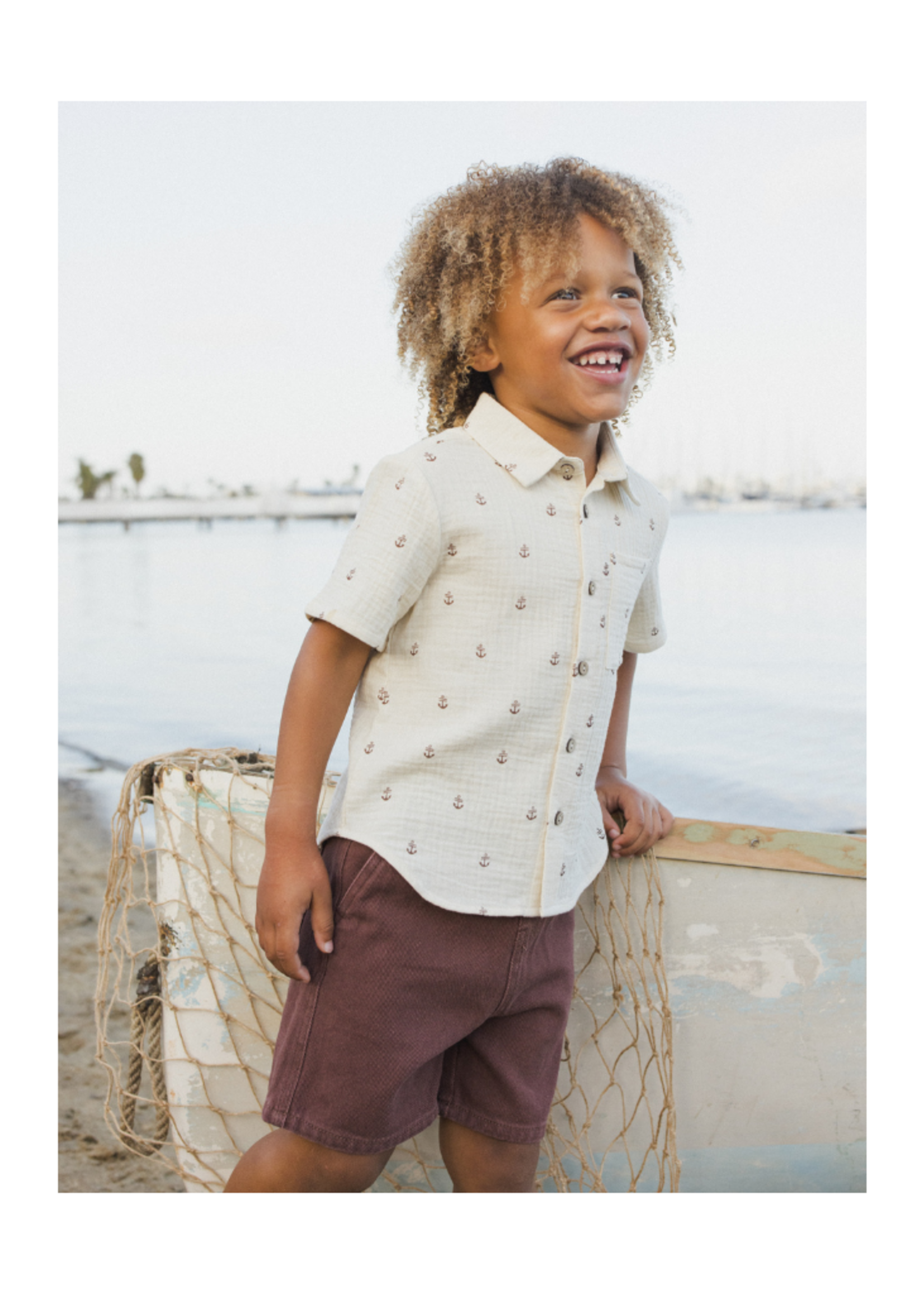 Rylee + Cru Collared Shirt - Anchors