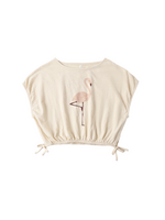 Rylee + Cru Cropped Cinch Tee - Flamingo