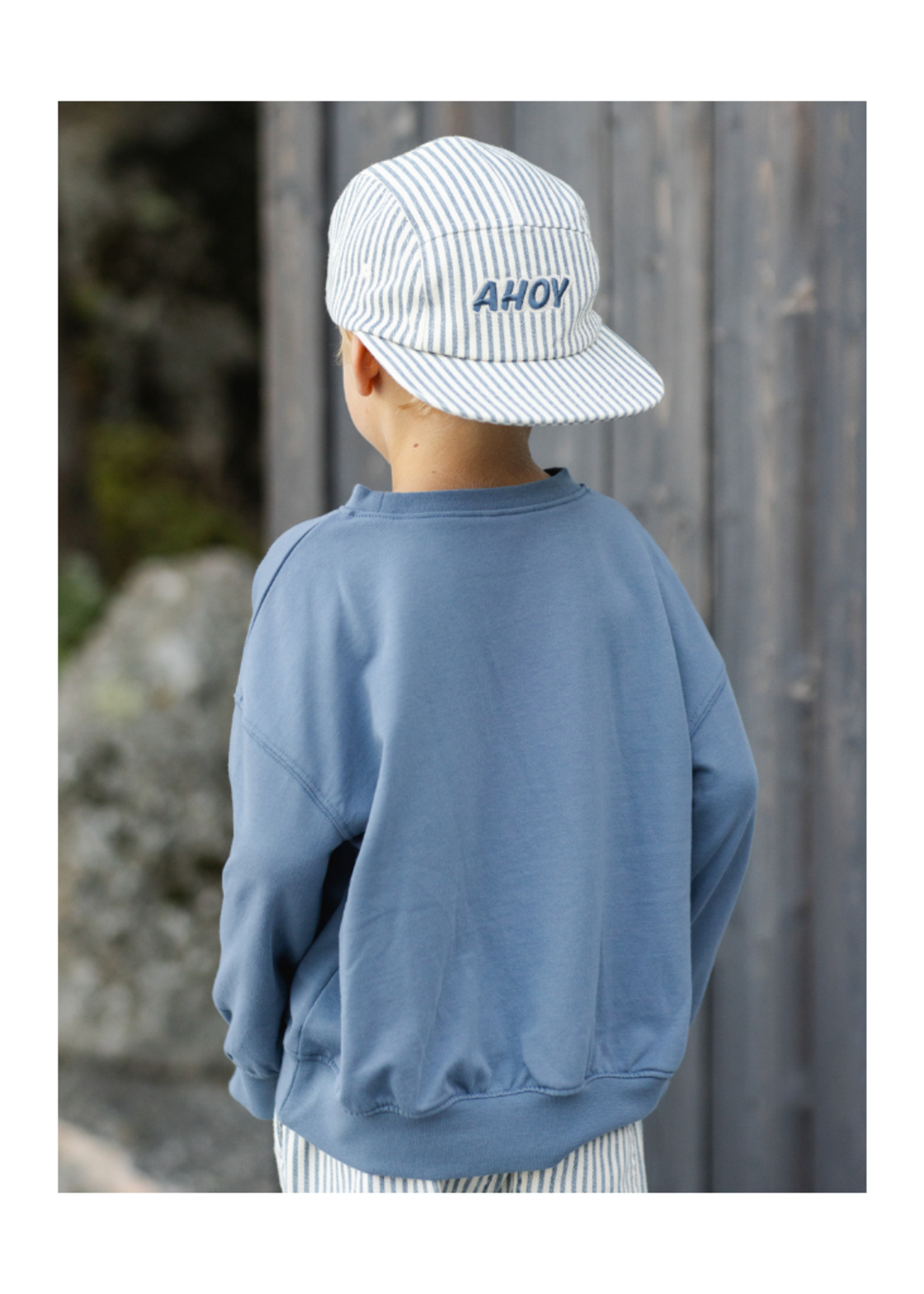 Rylee + Cru Skater Hat - Railroad Stripe