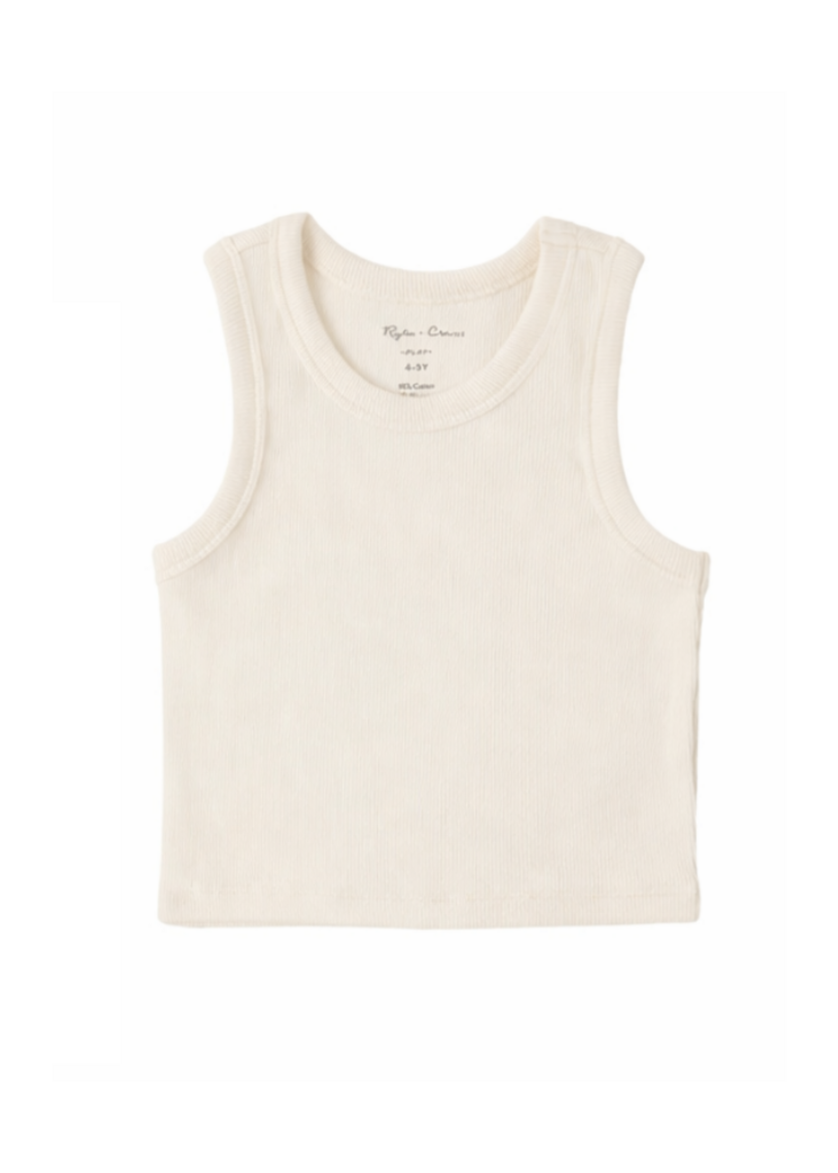 Rylee + Cru Ribbed Tank - Natural